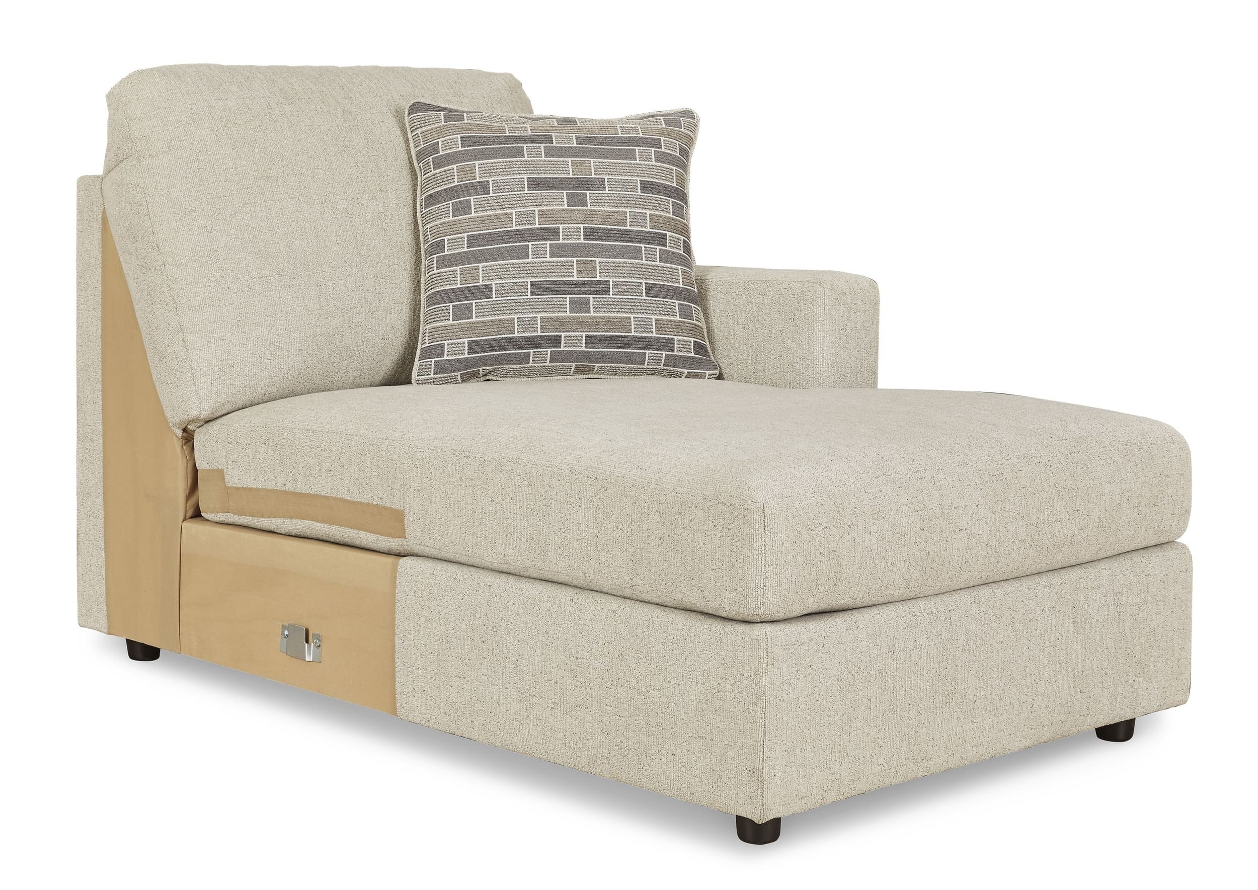 Edenfield 3-Piece Polyester U-Shaped Sectional Sofa w/Right Arm Chaise Facing