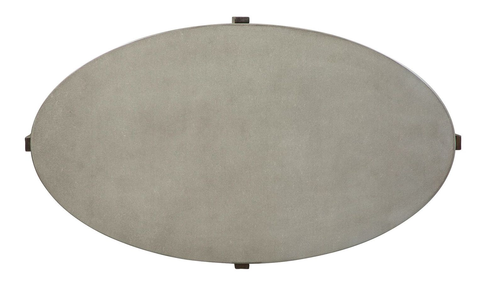 Cascade Concrete Composite Top Oval Cocktail Table