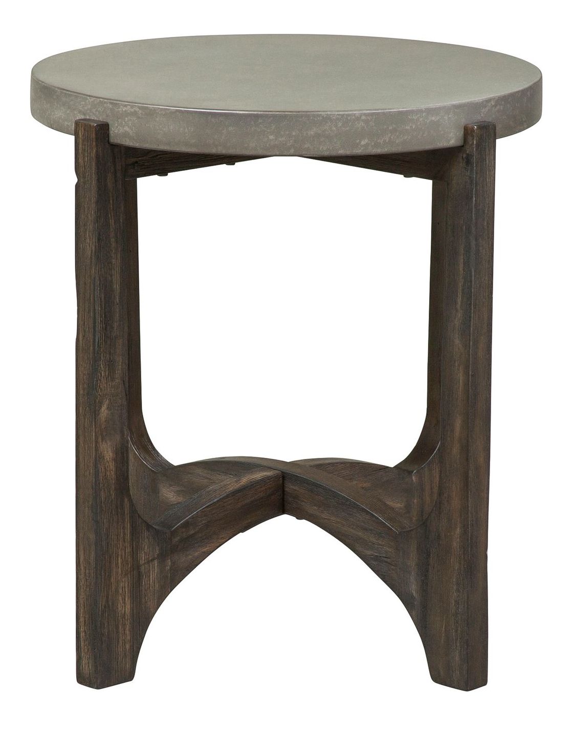 Cascade Concrete Composite Top Round End Table
