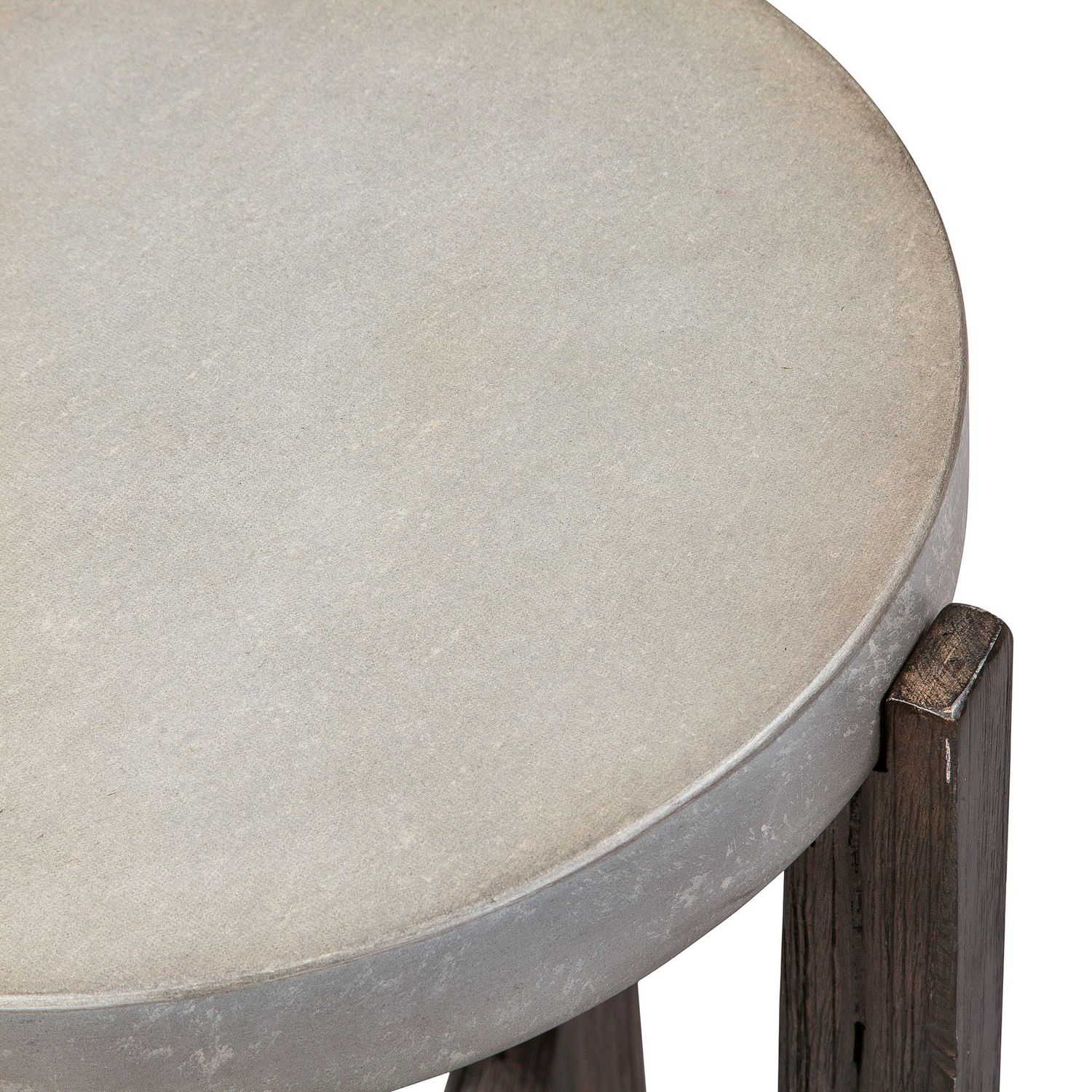 Cascade Concrete Top Cocktail Set | Rustic Brown Finish