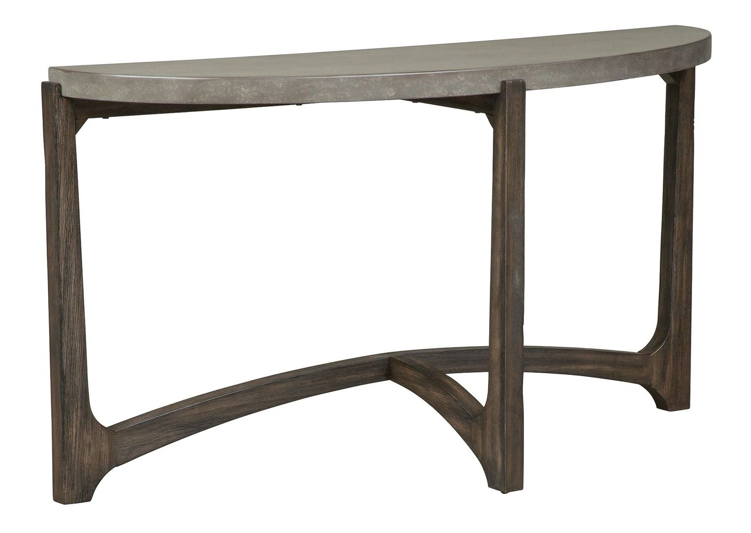 Cascade Concrete Top Cocktail Set | Rustic Brown Finish