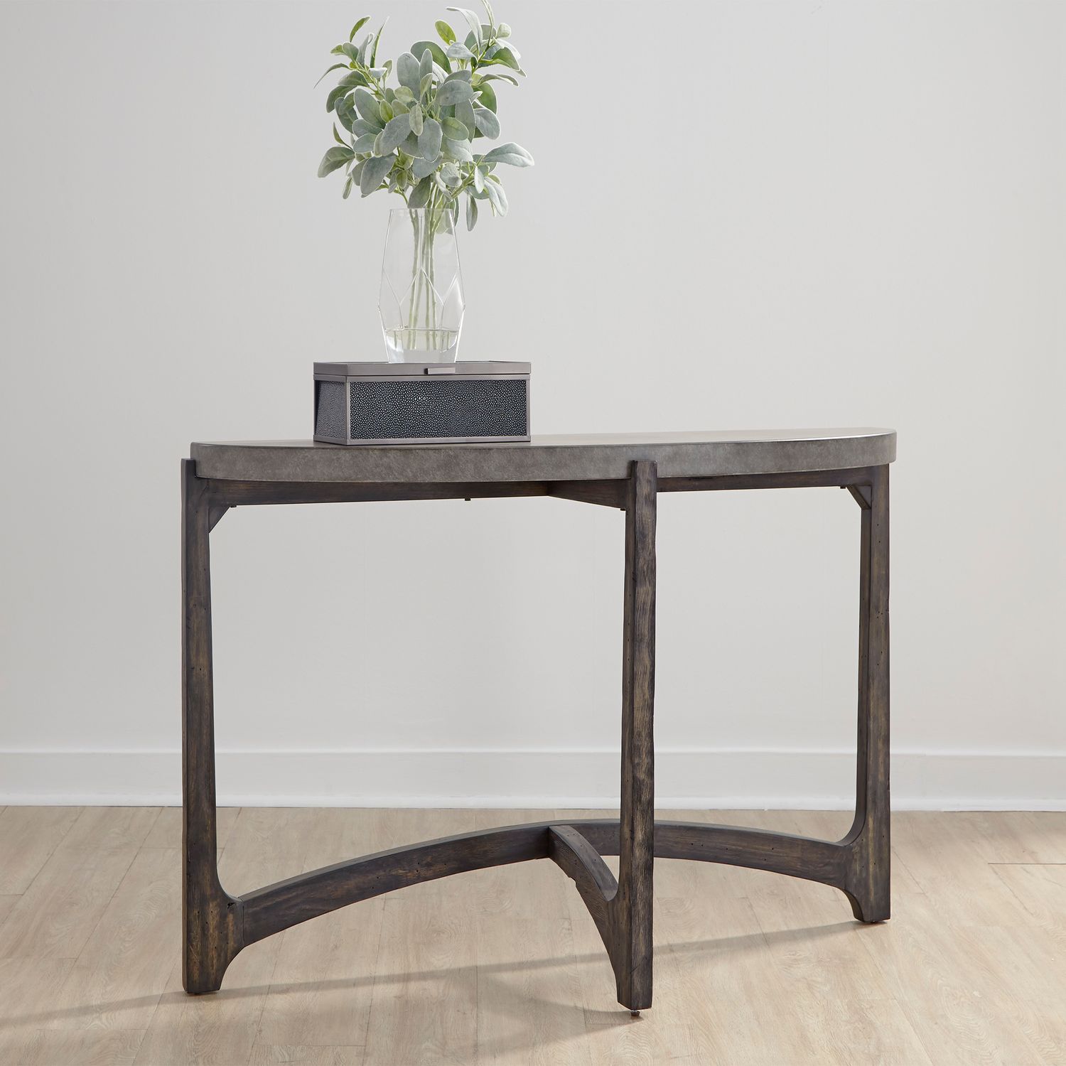 Cascade Concrete Composite Top Irregular Sofa Table