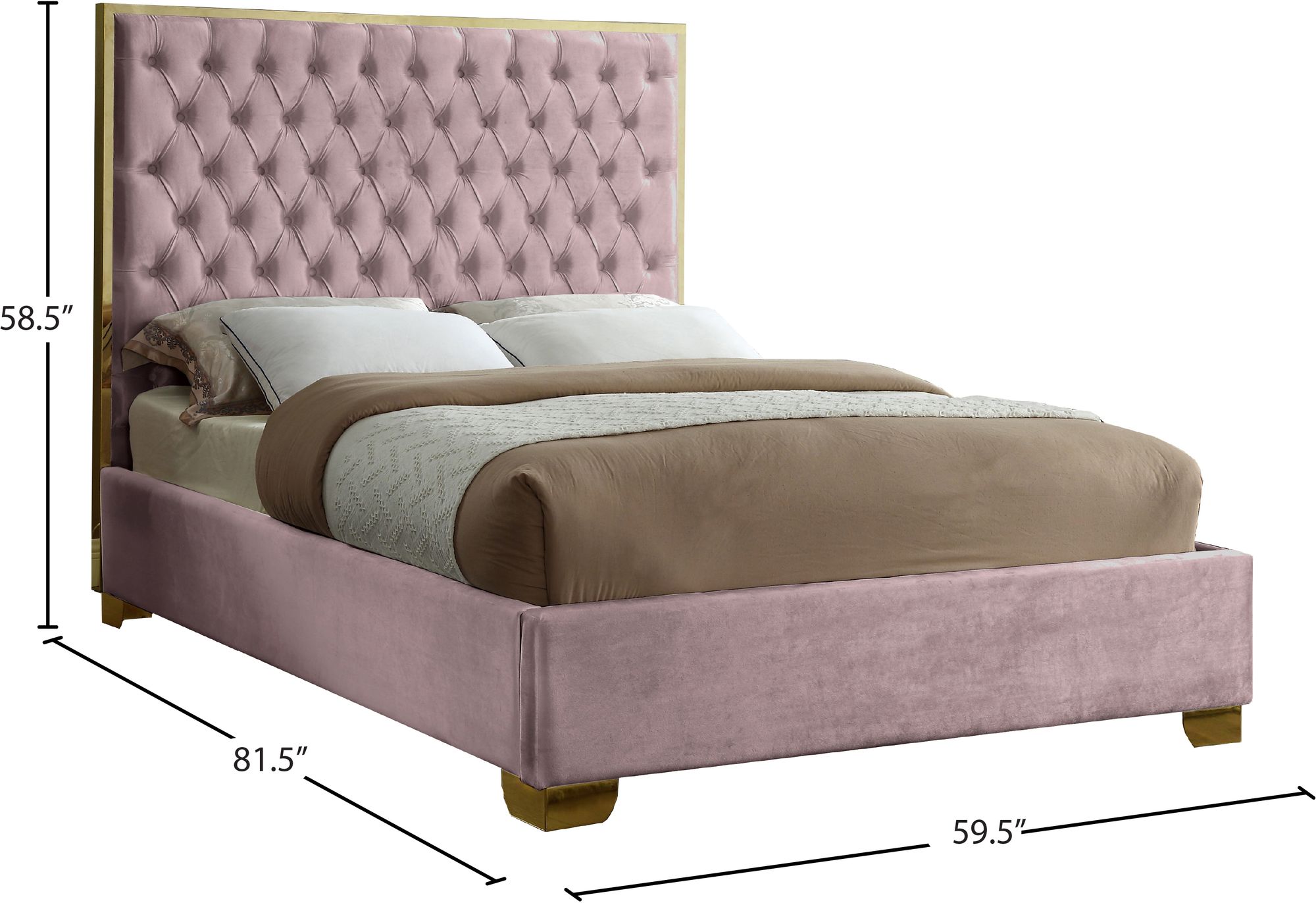Lana Velvet Full Size Bed