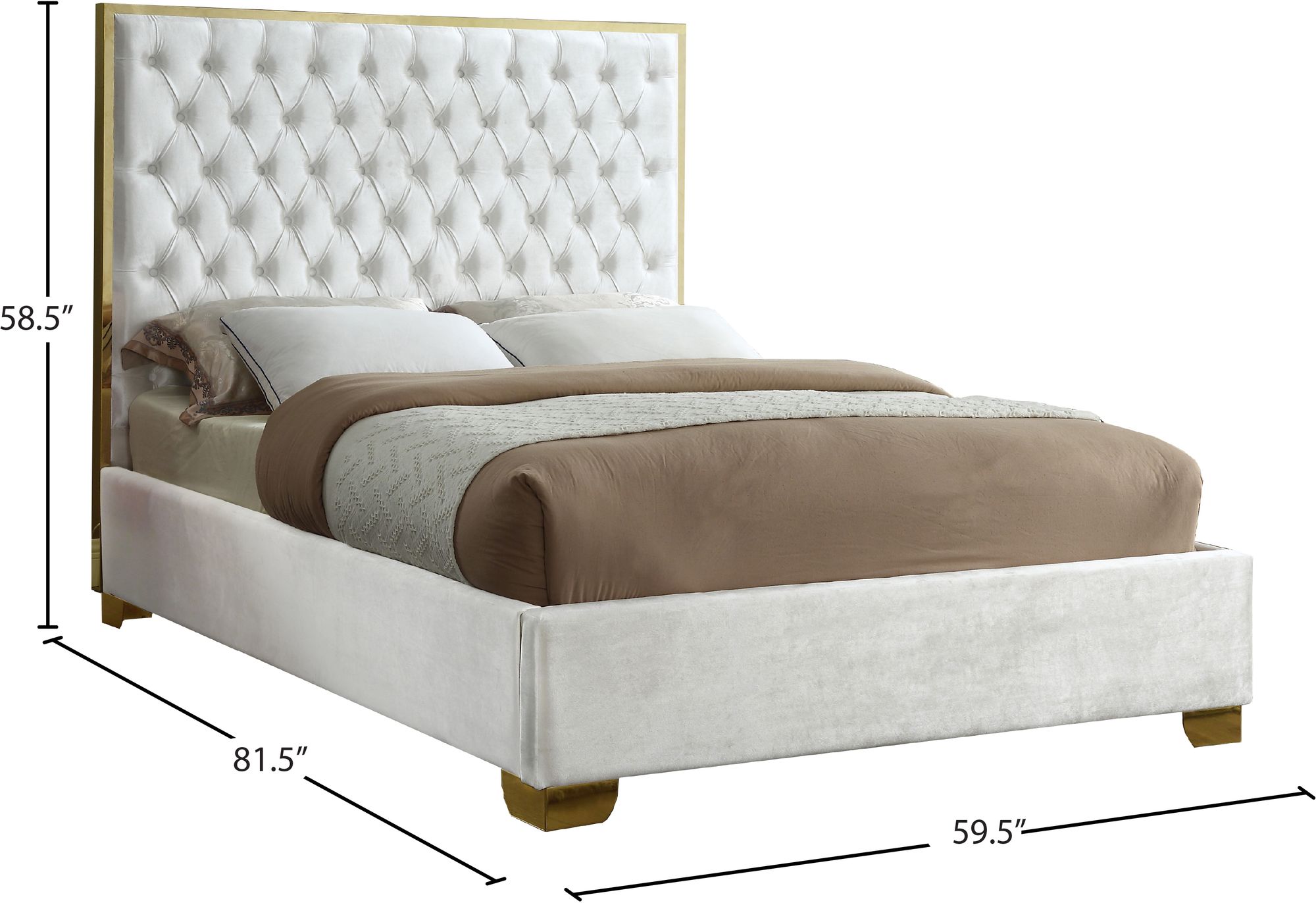 Lana Velvet Full Size Bed