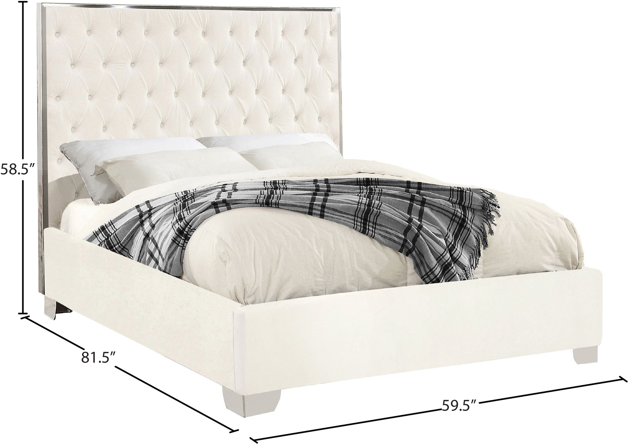 Lexi Velvet Full Size Bed