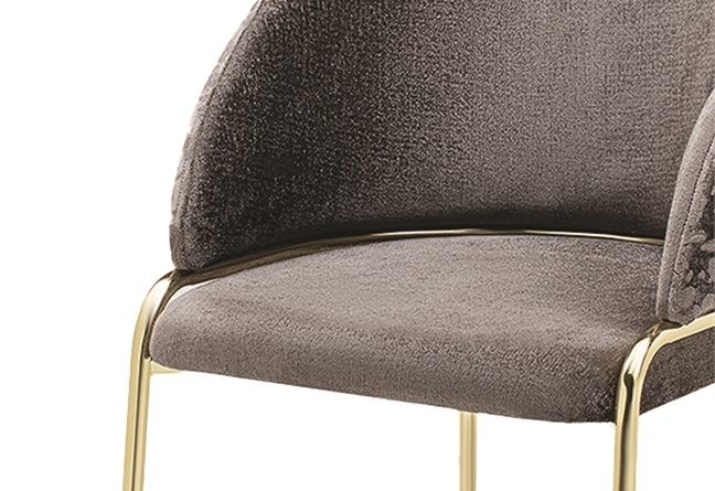 Onyx Velvet Dining Chair w/Gold Legs