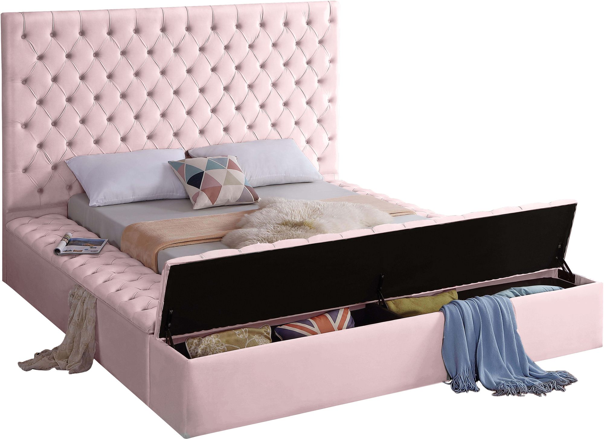 Bliss Velvet Queen Size Bed