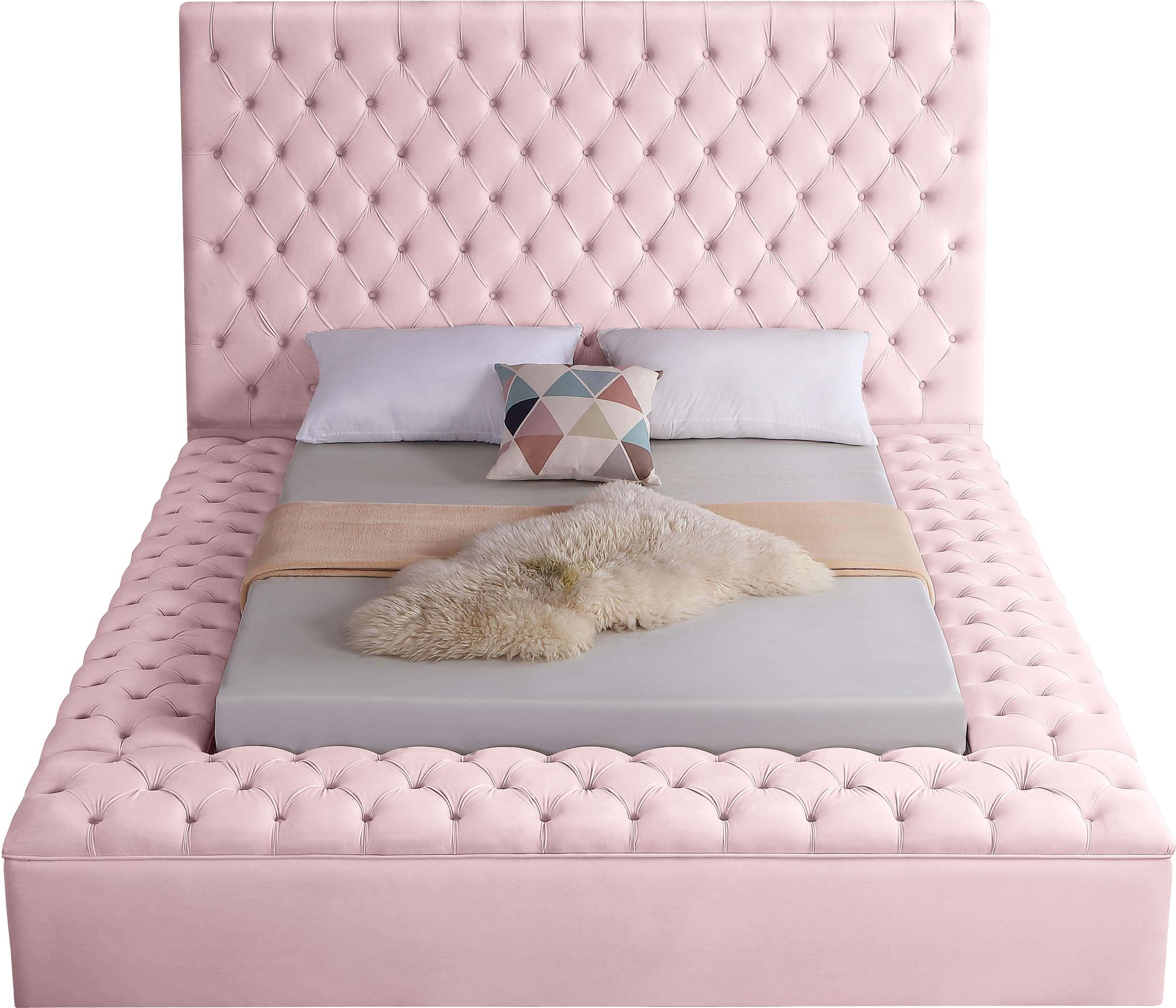 Bliss Velvet Queen Size Bed