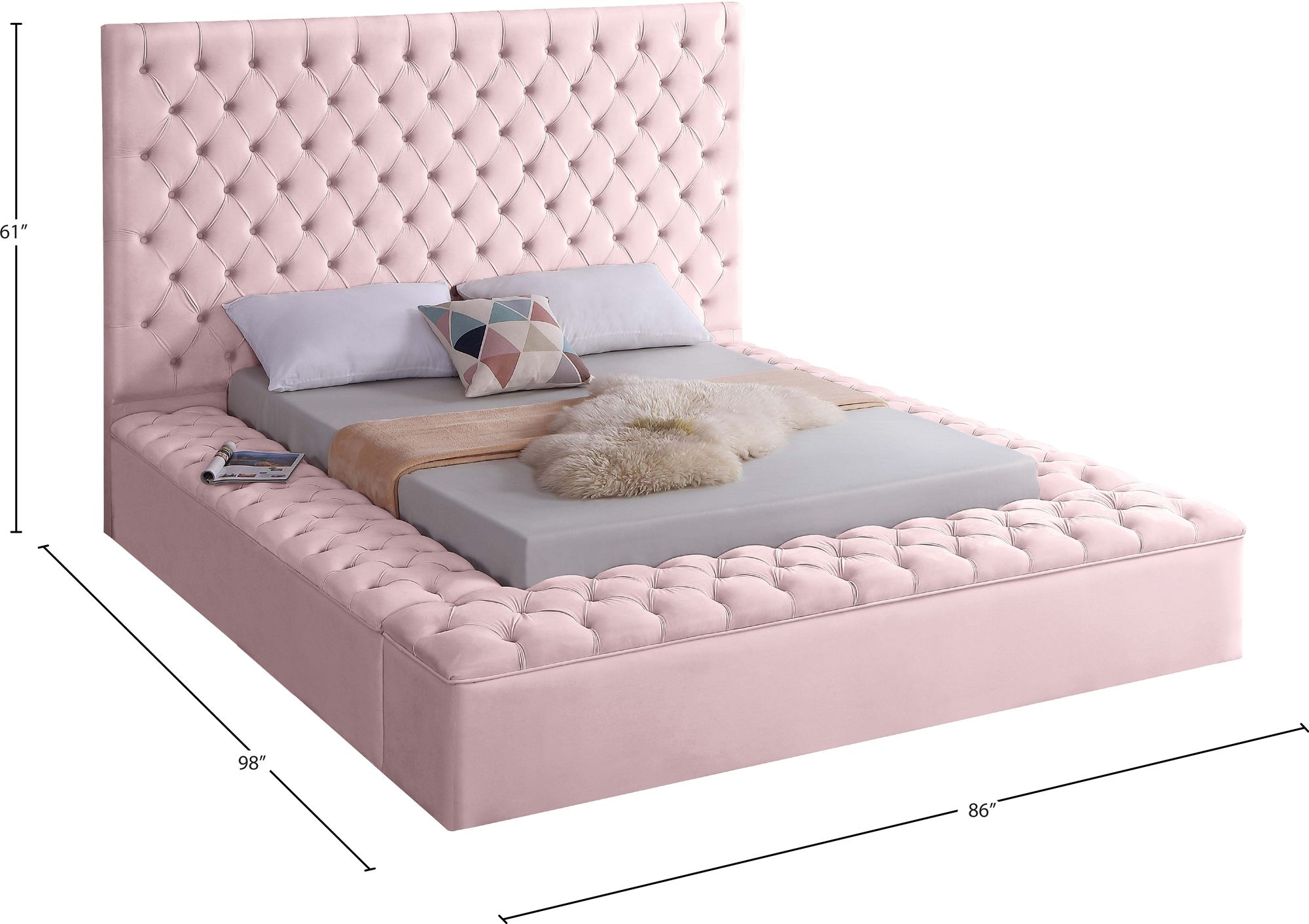 Bliss Velvet Bed
