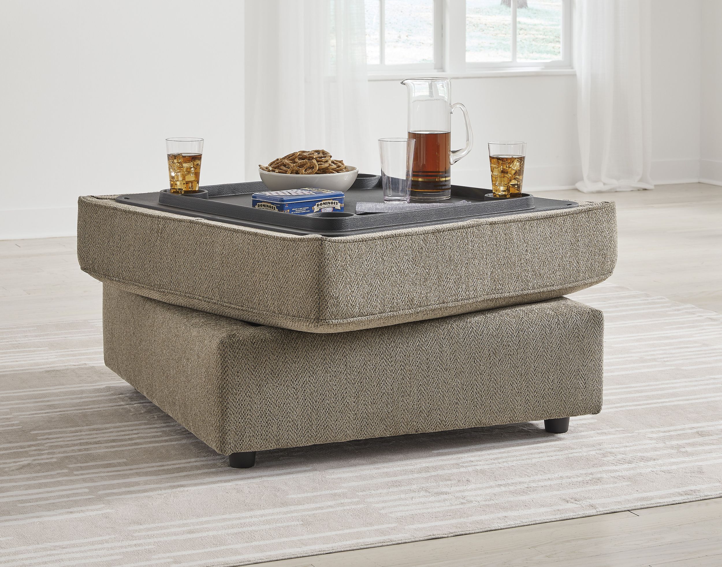 O'Phannon Fabric Storage Ottoman