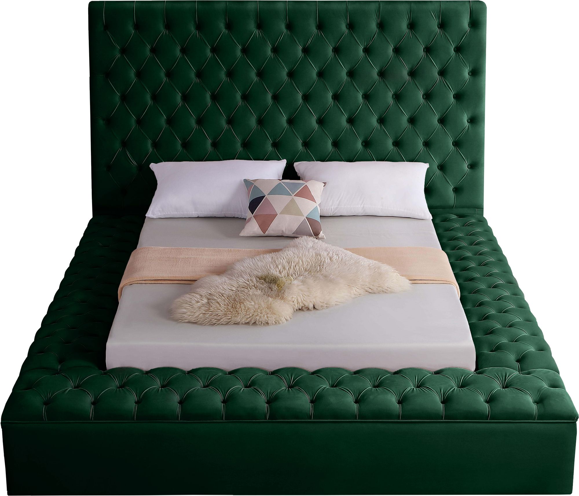 Bliss Velvet King Size Bed