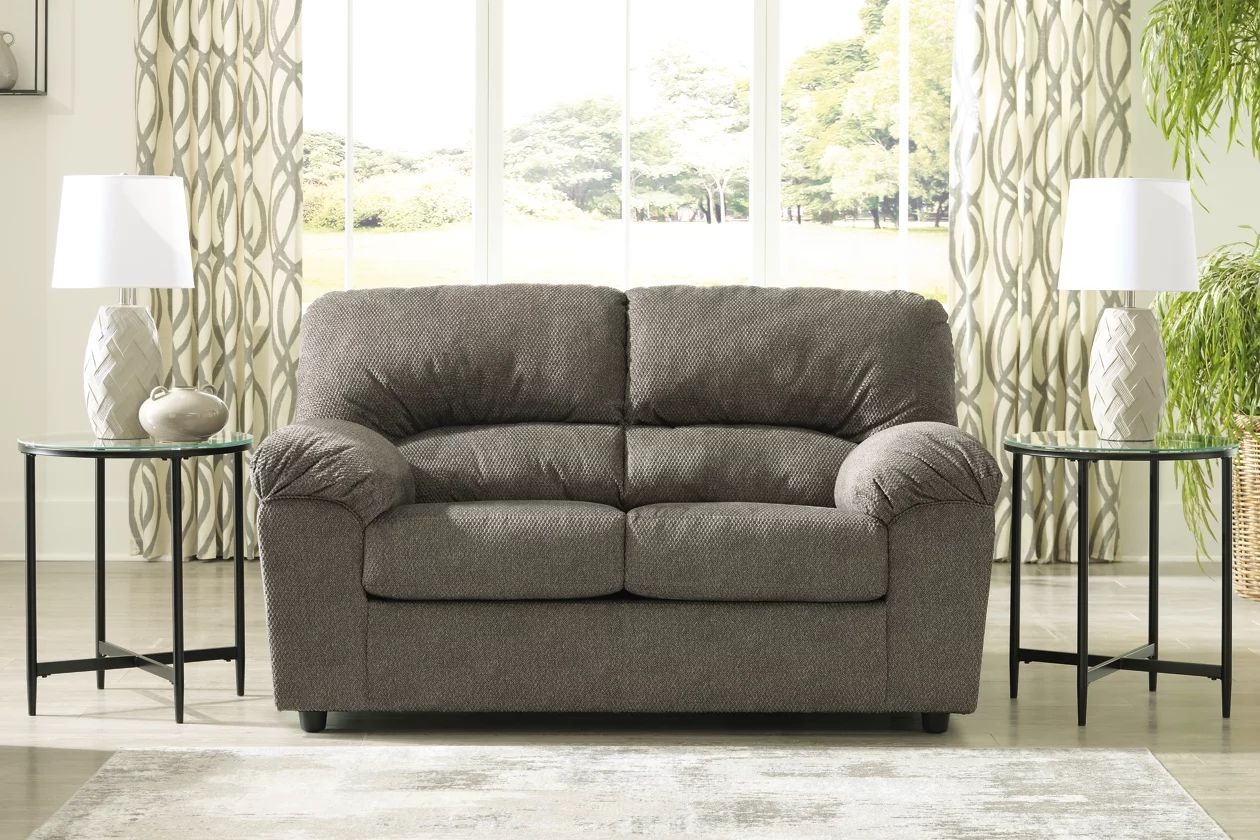 Norlou Polyester Fabric Loveseat