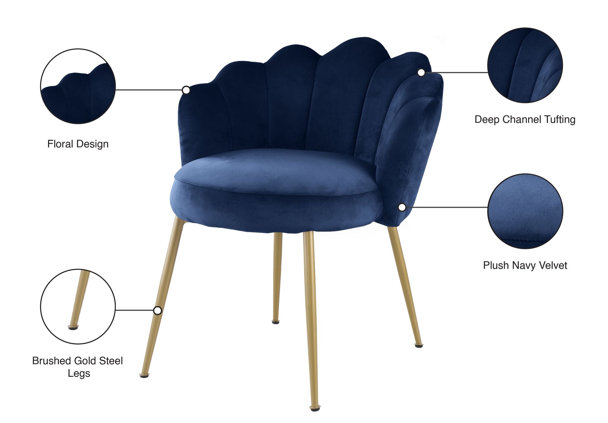 Claire Velvet Dining Chair
