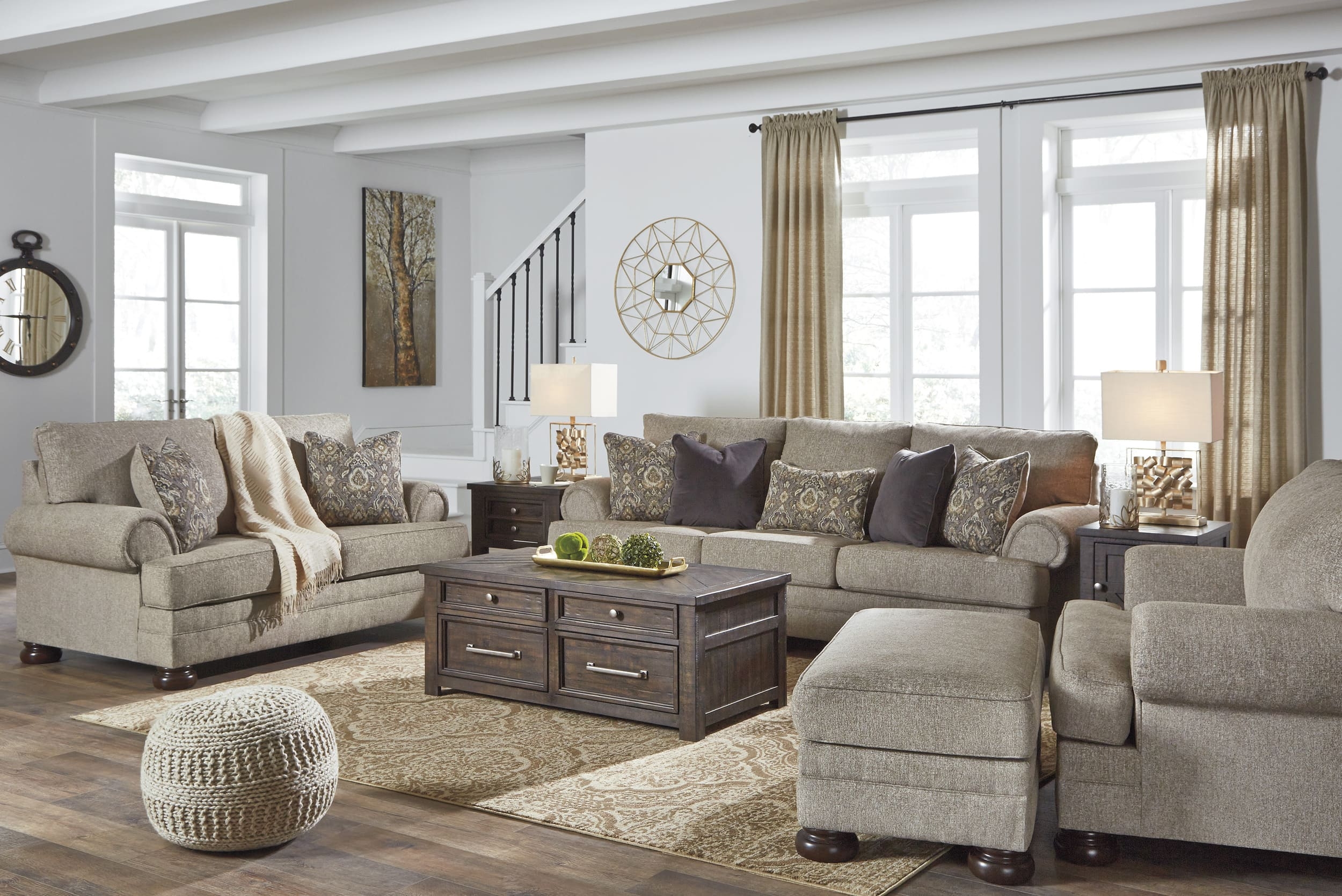 Ashley Kananwood Oatmeal Furniture Set