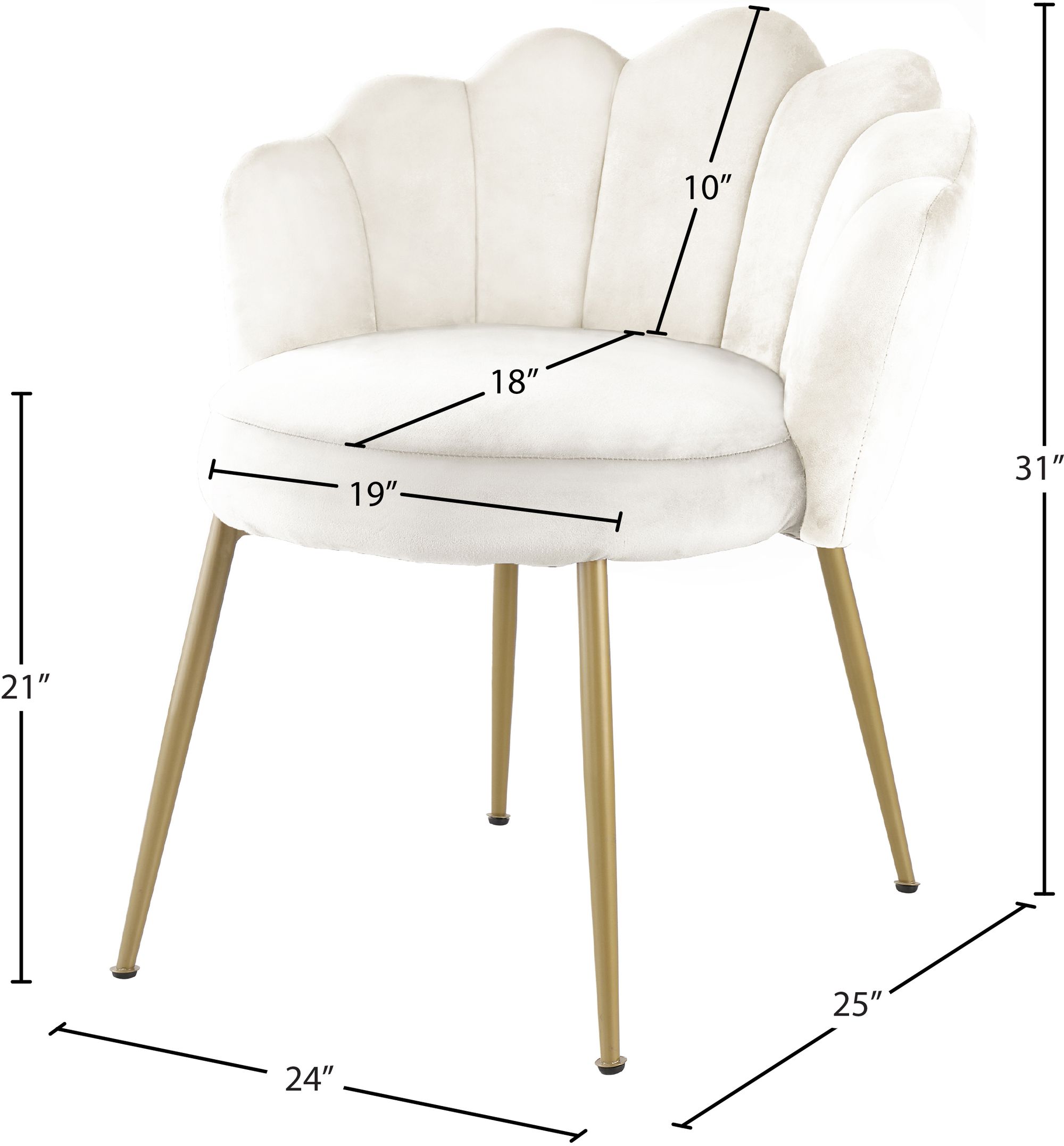 Claire Velvet Dining Chair