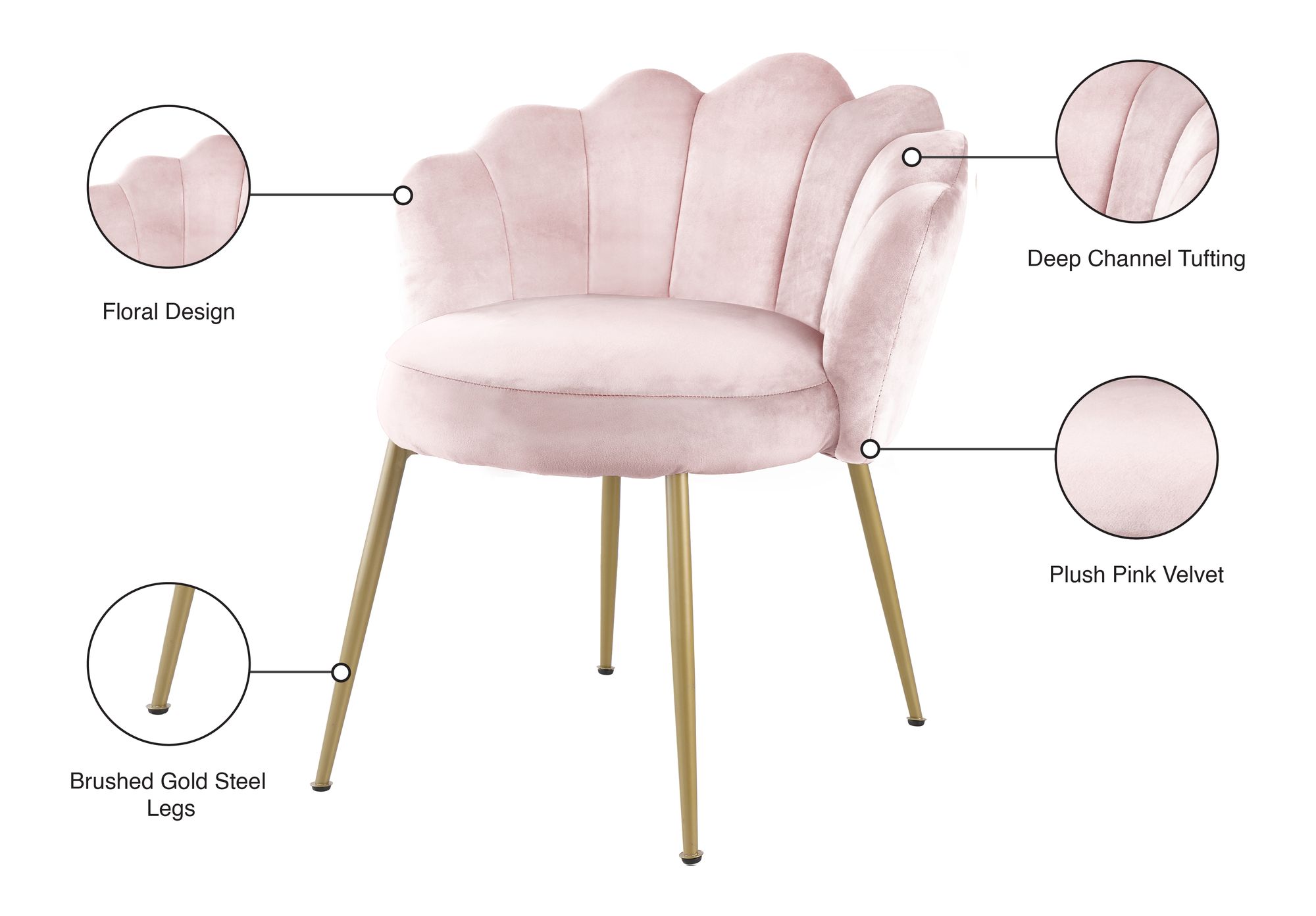 Claire Velvet Dining Chair