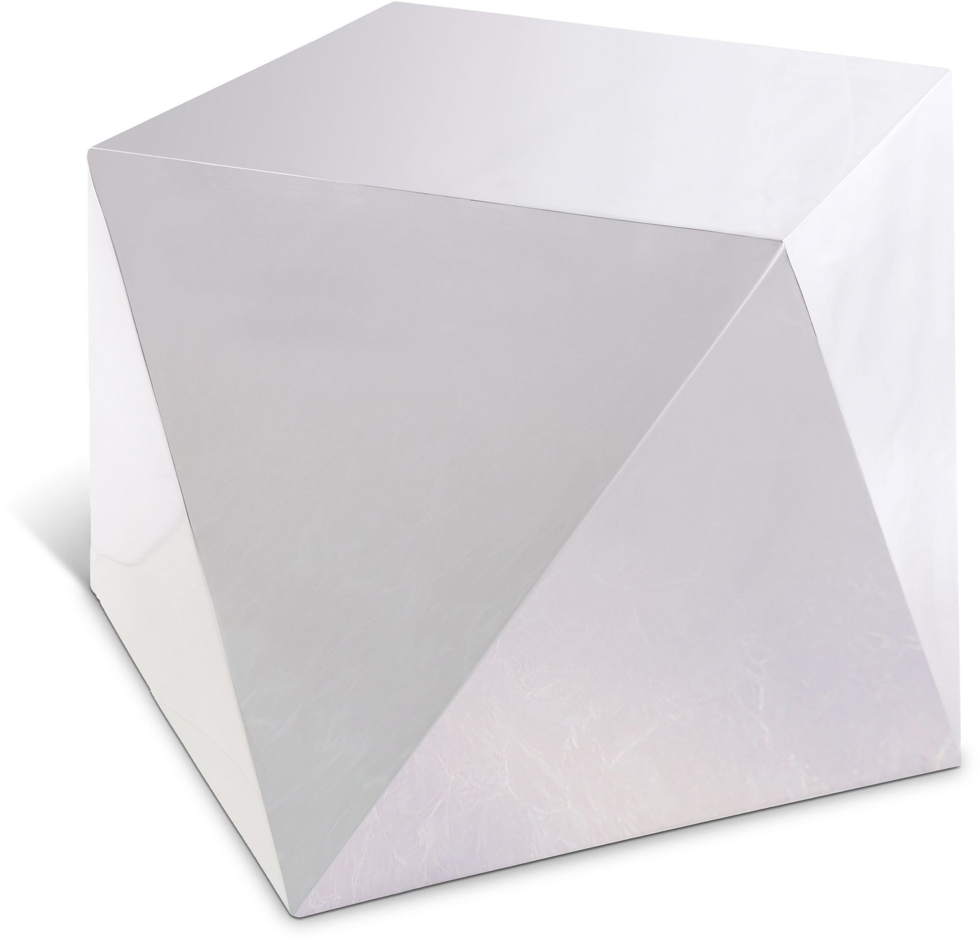 Gemma 20" Diamond Steel End Table