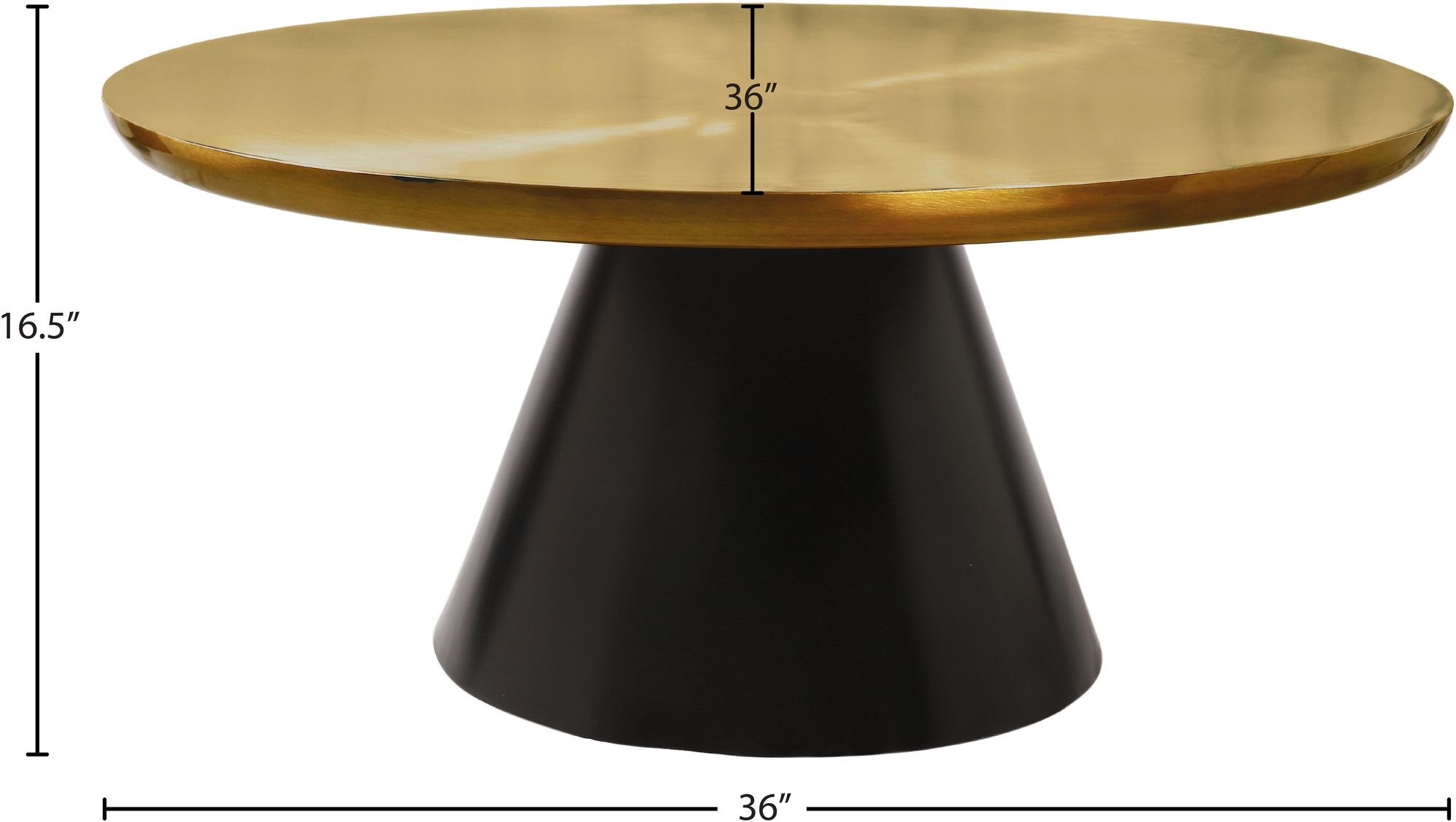 Martini 36" Round Stainless Steel Coffee Table