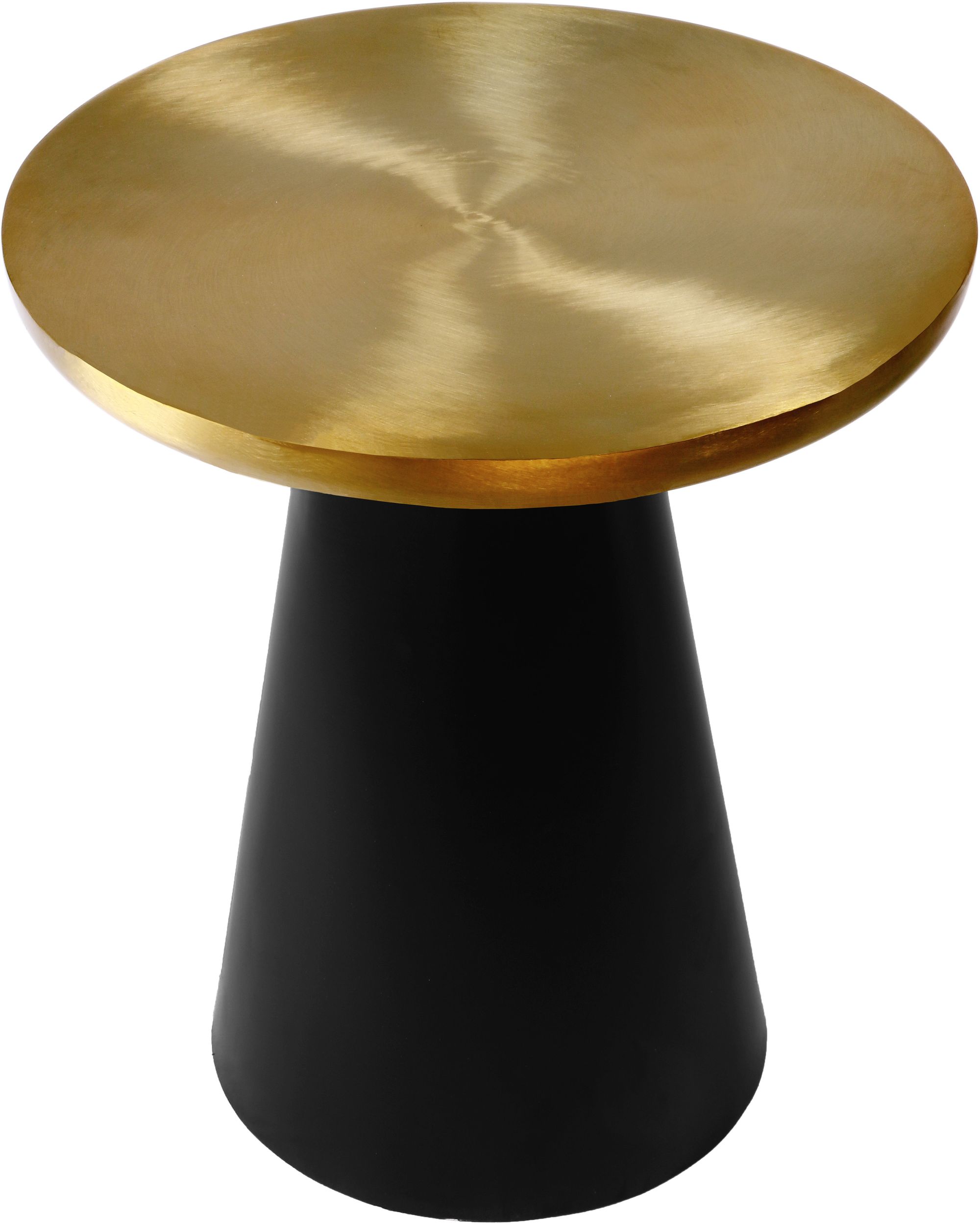 Martini 20" Round Brushed Stainless Steel End Table