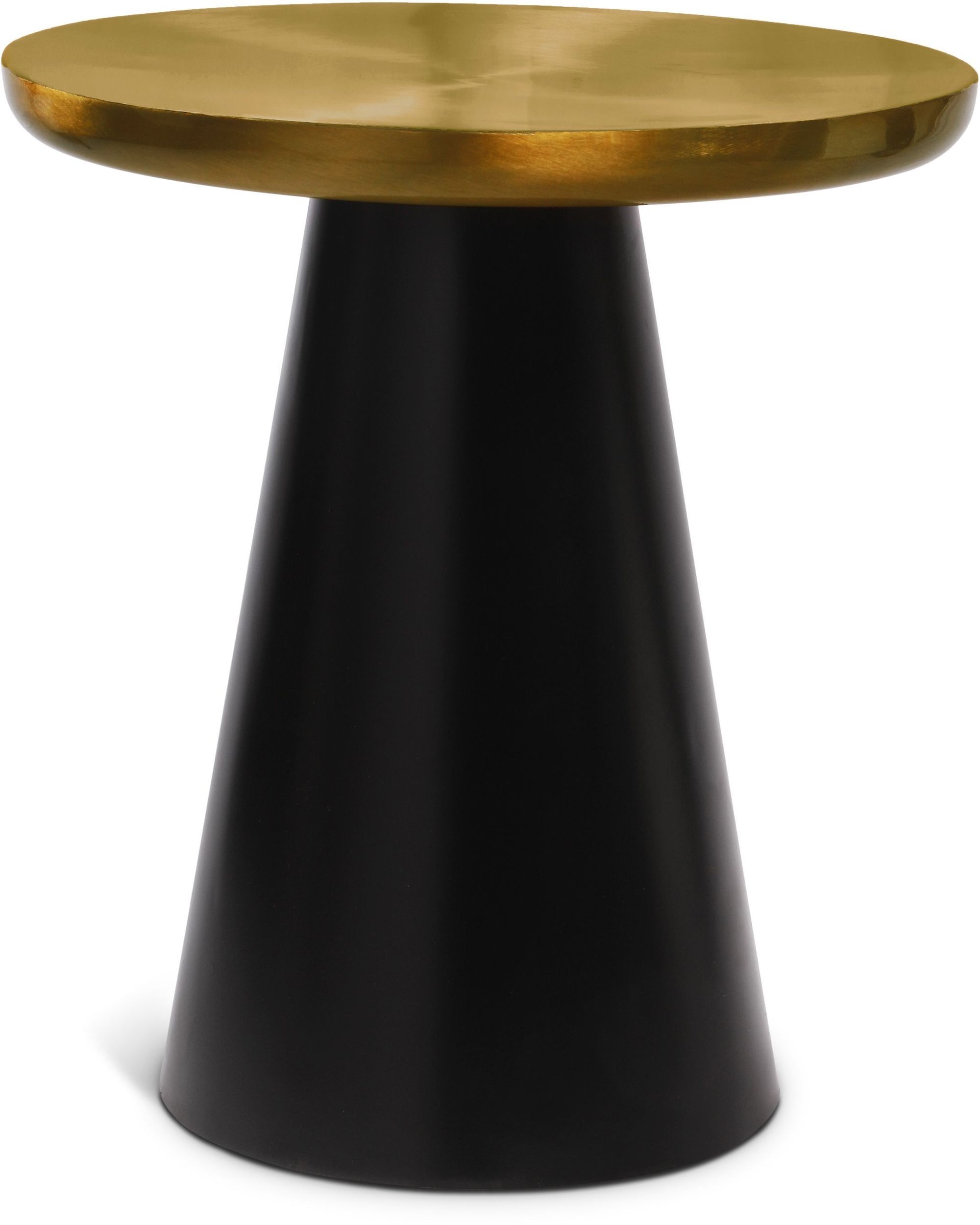 Martini 20" Round Brushed Stainless Steel End Table