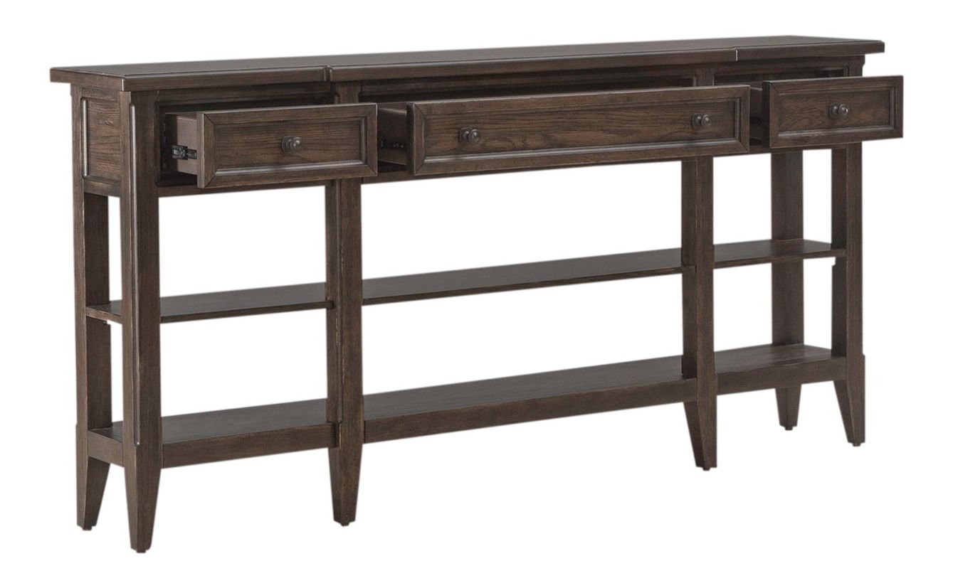 Paradise Valley Wood Hall Console Table w/3 Drawers