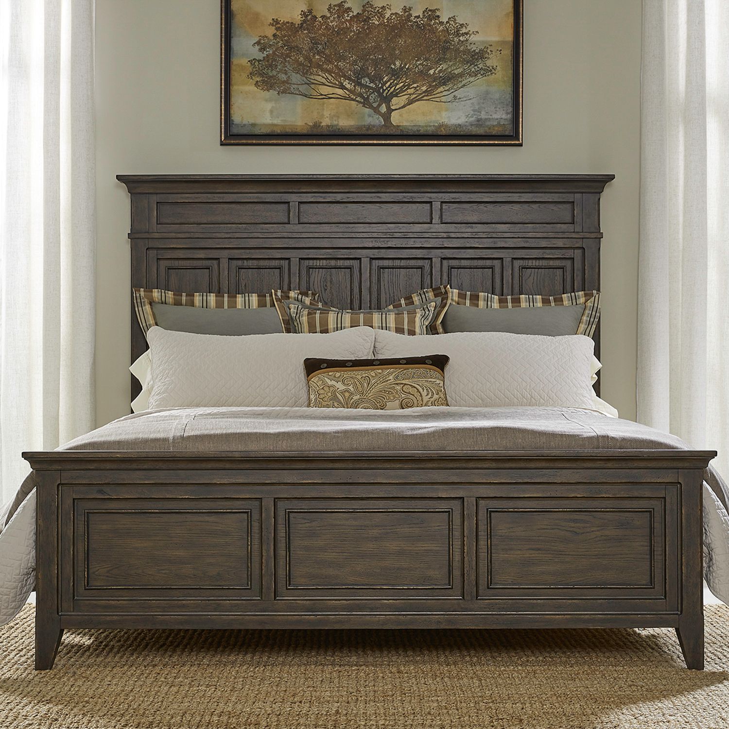 Paradise Valley Wood King Size Panel Bed