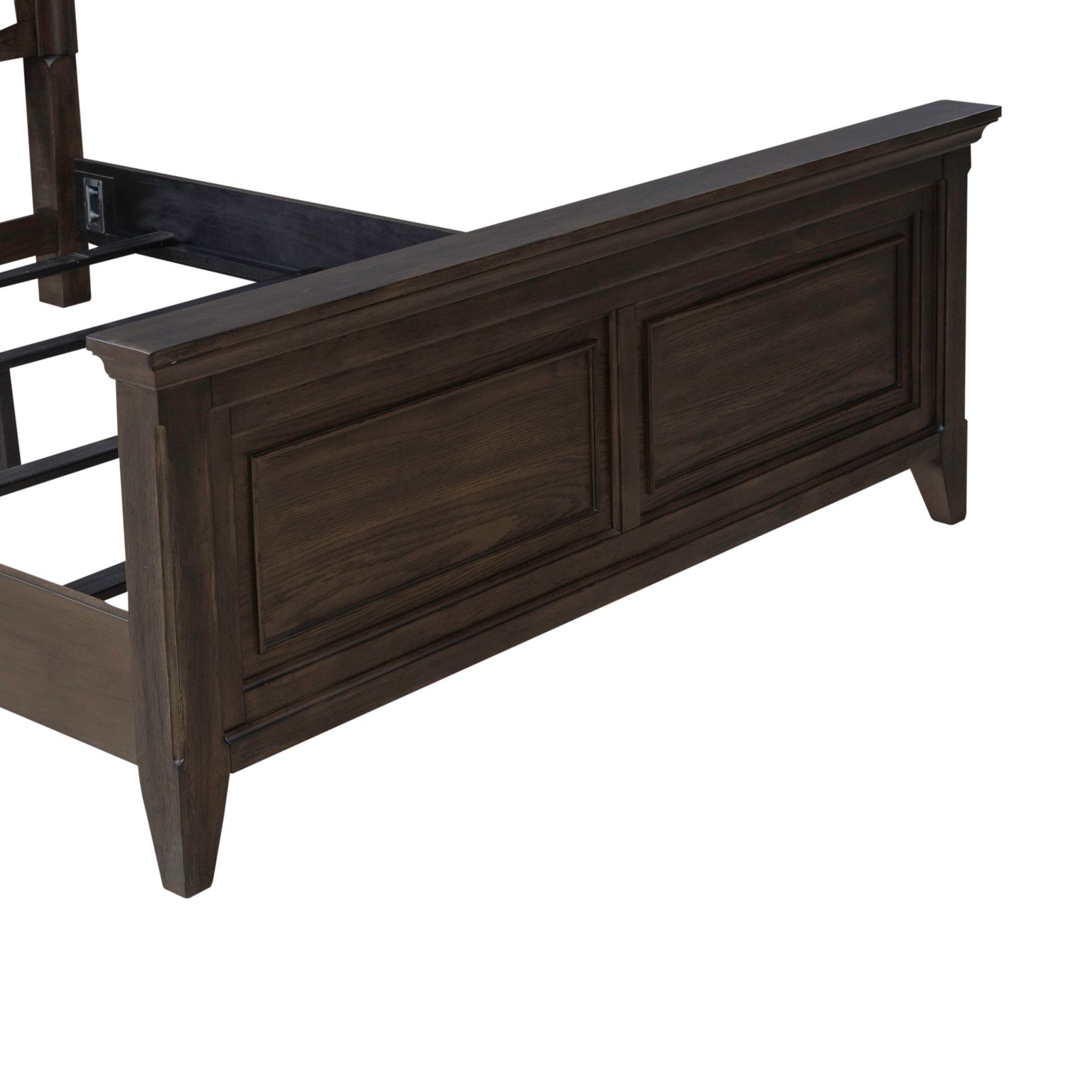 Paradise Valley Upholstered Bedroom Set | Saddle Brown Oak