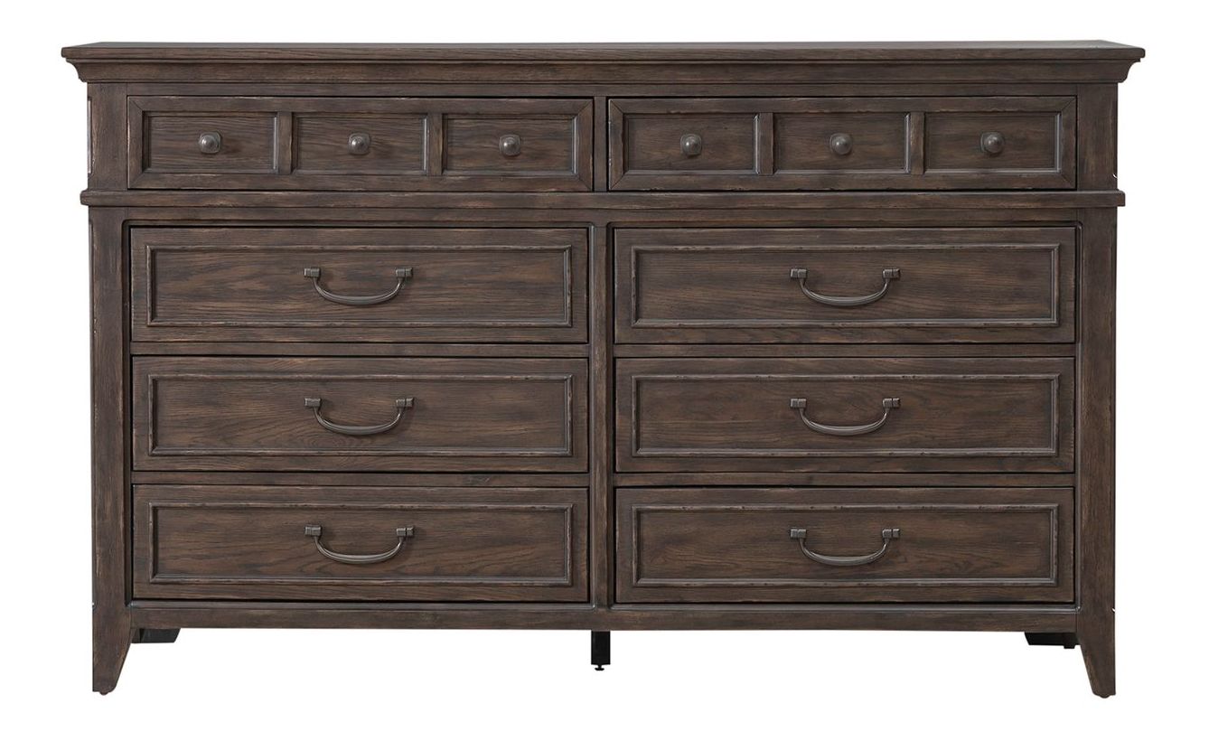 Paradise Valley Wood Panel Bedroom Set | Saddle Brown | Liberty