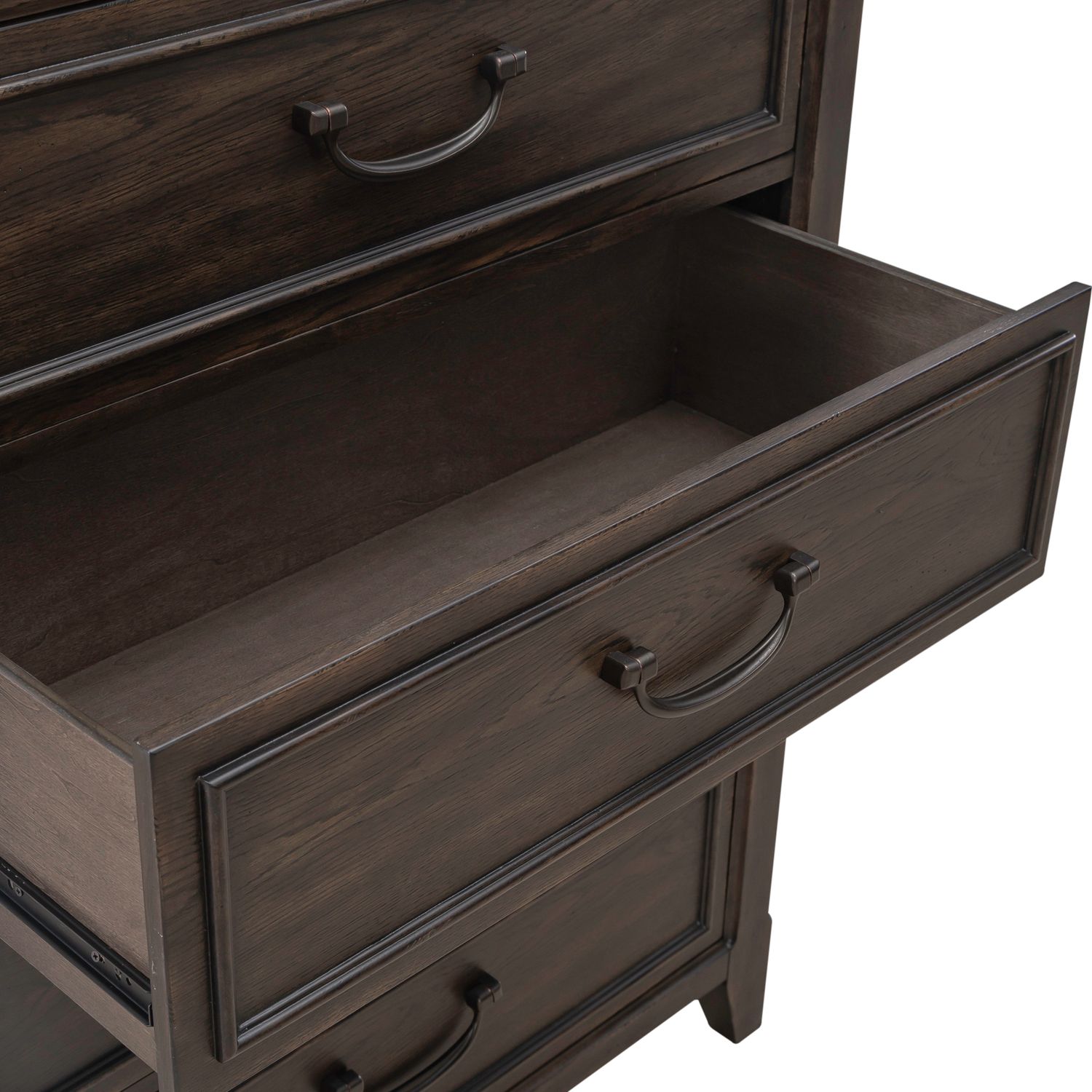 Paradise Valley Upholstered Bedroom Set | Saddle Brown Oak