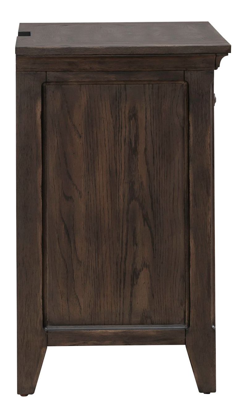 Paradise Valley Wood Nightstand w/Charging Station & 3 Drawers