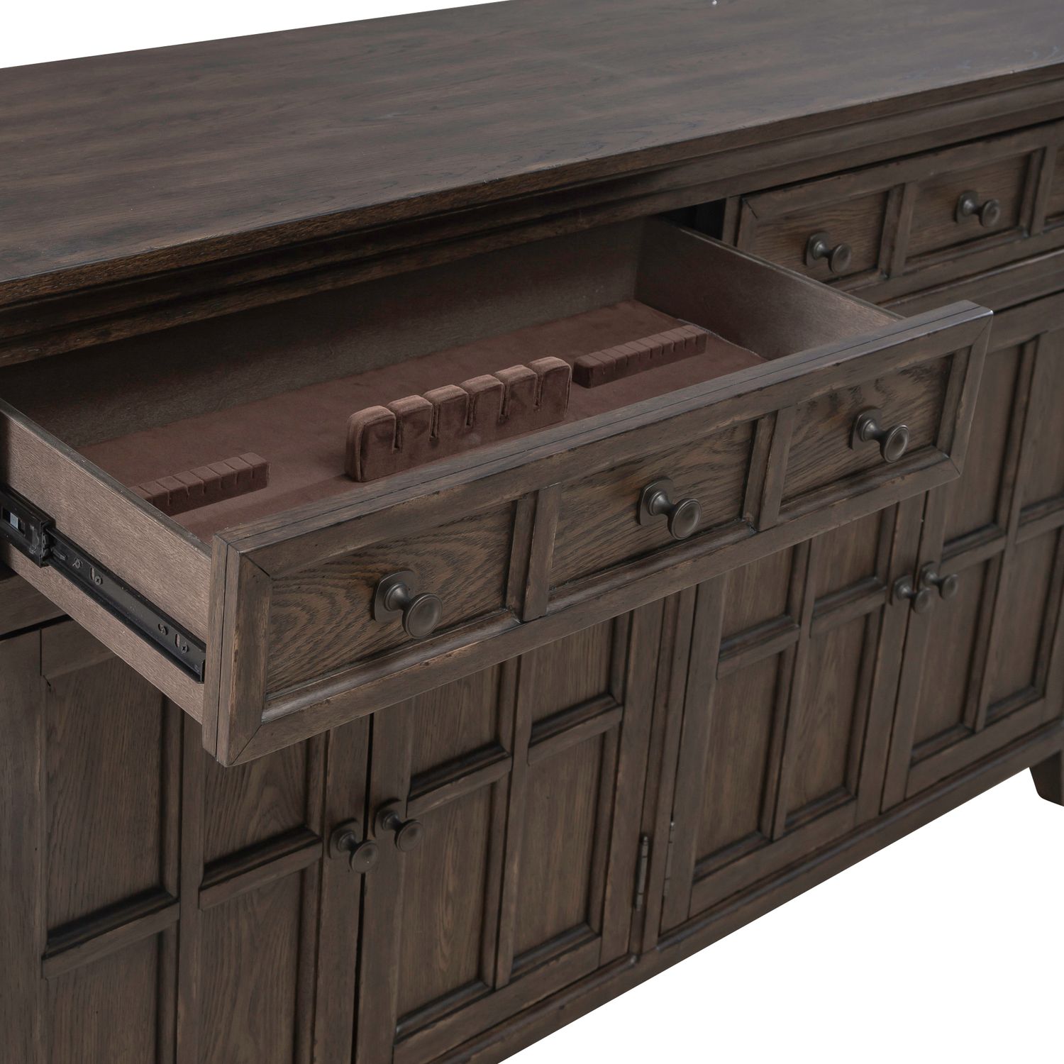 Paradise Valley Extendable Dining Set | Saddle Brown Oak