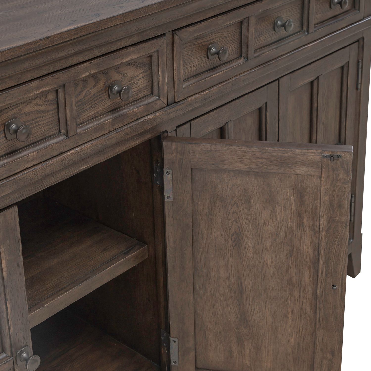 Paradise Valley Wood Buffet w/4 Doors & 2 Drawers