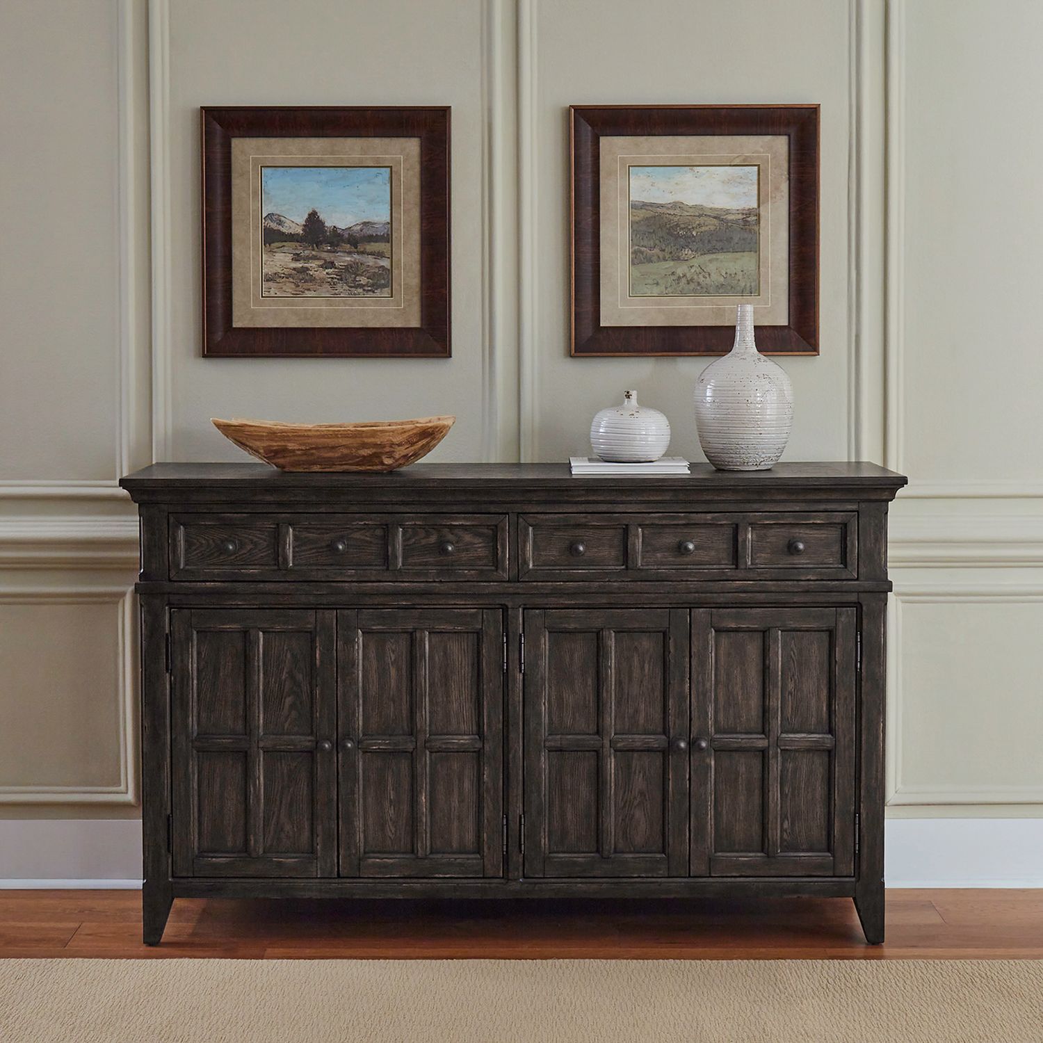 Paradise Valley Extendable Dining Set | Saddle Brown Oak