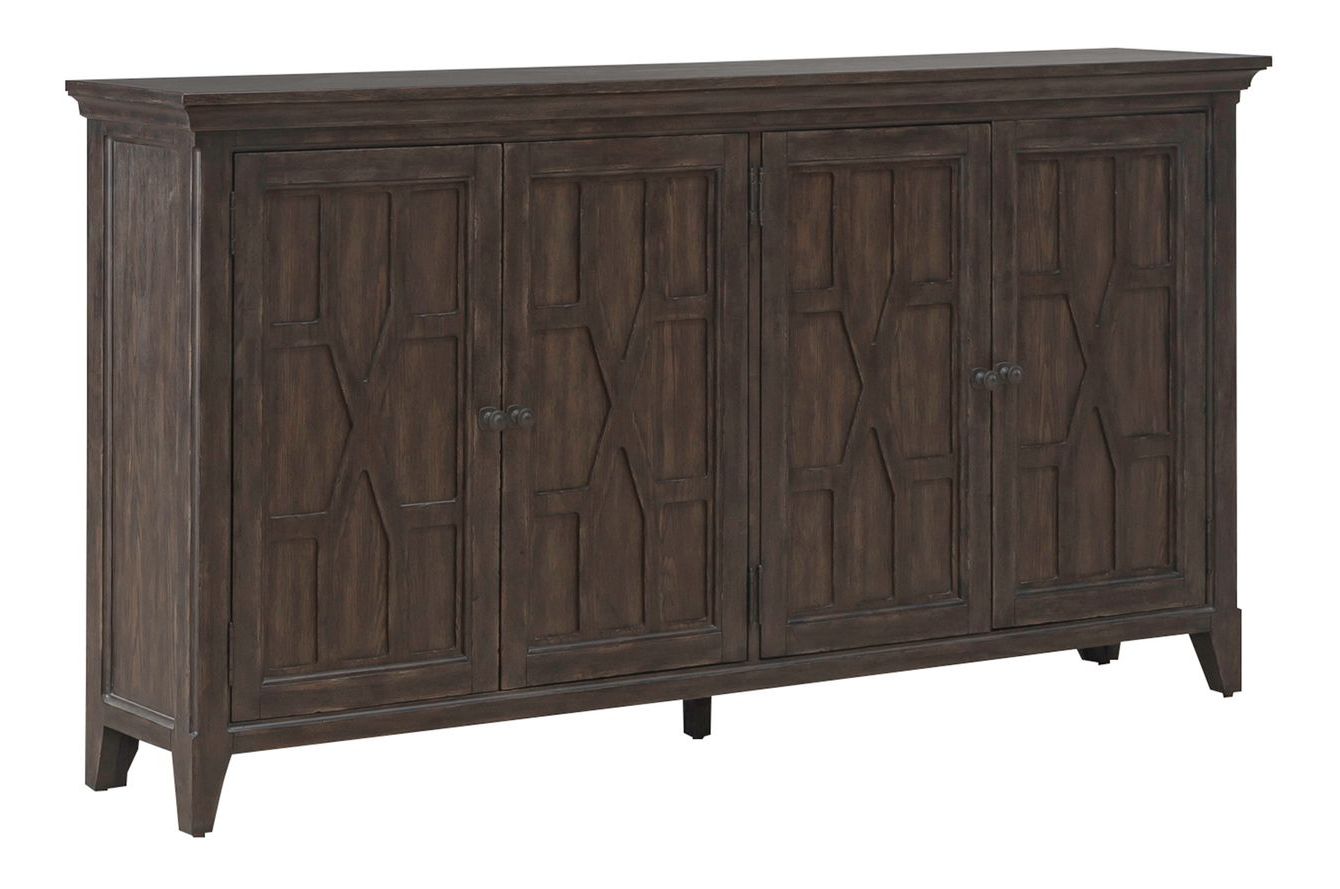 Paradise Valley Trestle Dining Room Set | Saddle Brown Oak
