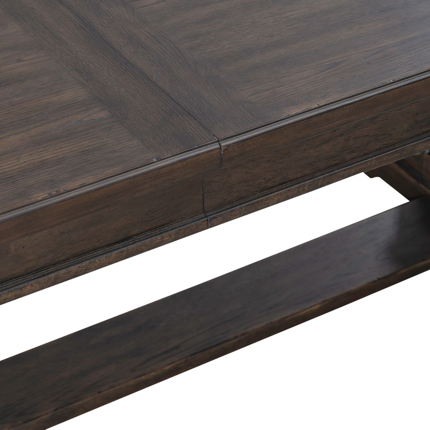 Paradise Valley Trestle Dining Room Set | Saddle Brown Oak