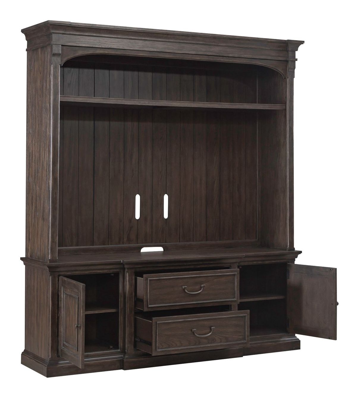Paradise Valley Wood Entertainment Center w/2 Drawers & 2 Doors