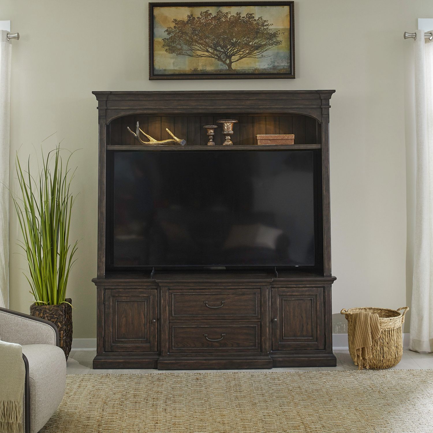 Liberty Paradise Valley Entertainment Center in Saddle Brown