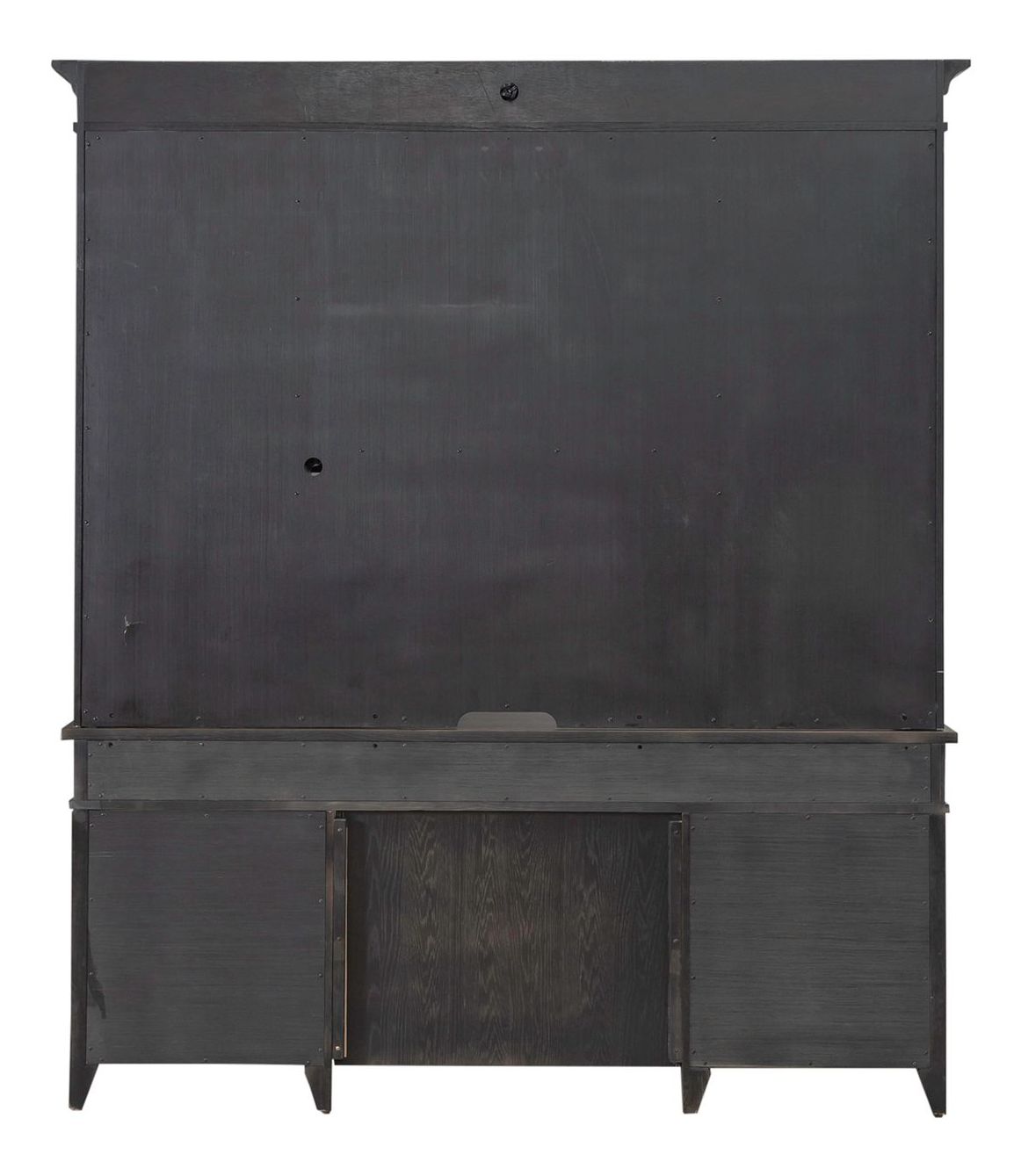 Paradise Valley Wood/Glass Executive Credenza & Hutch w/7 Drawers & 2 Doors