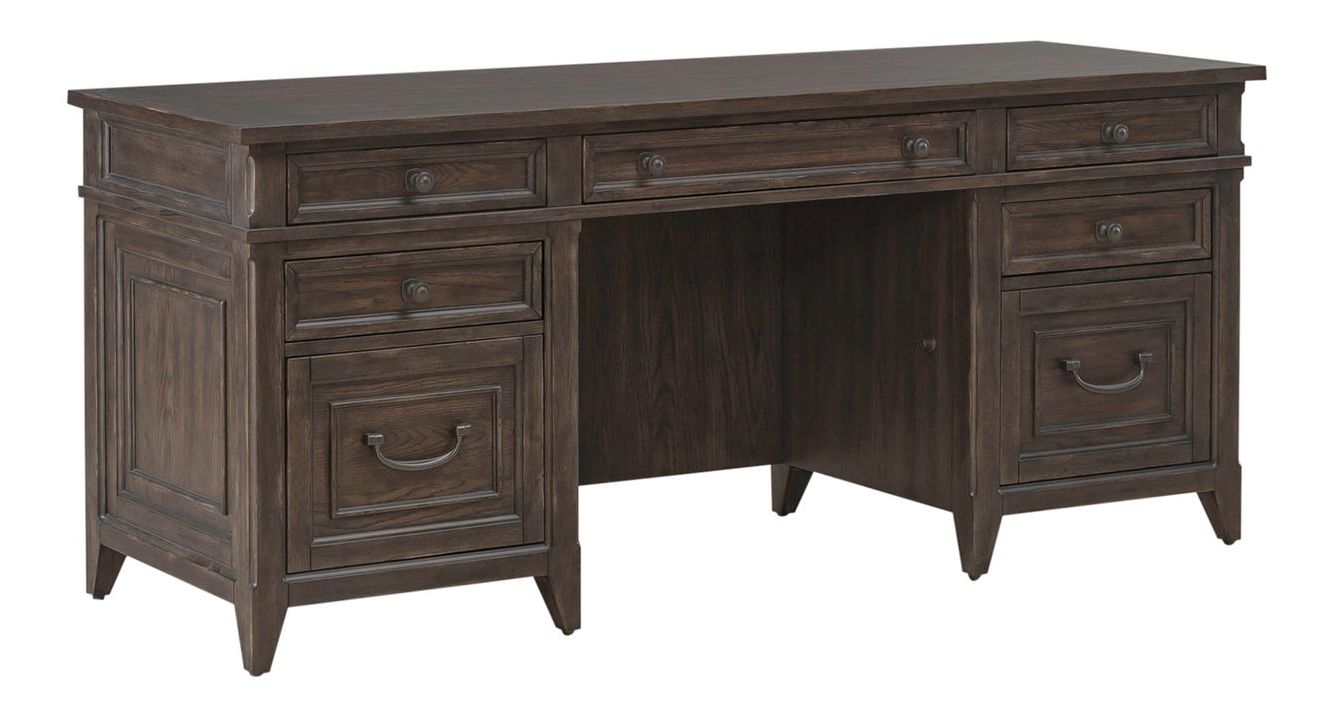 Paradise Valley Writing Desk Set | Saddle Brown Wood