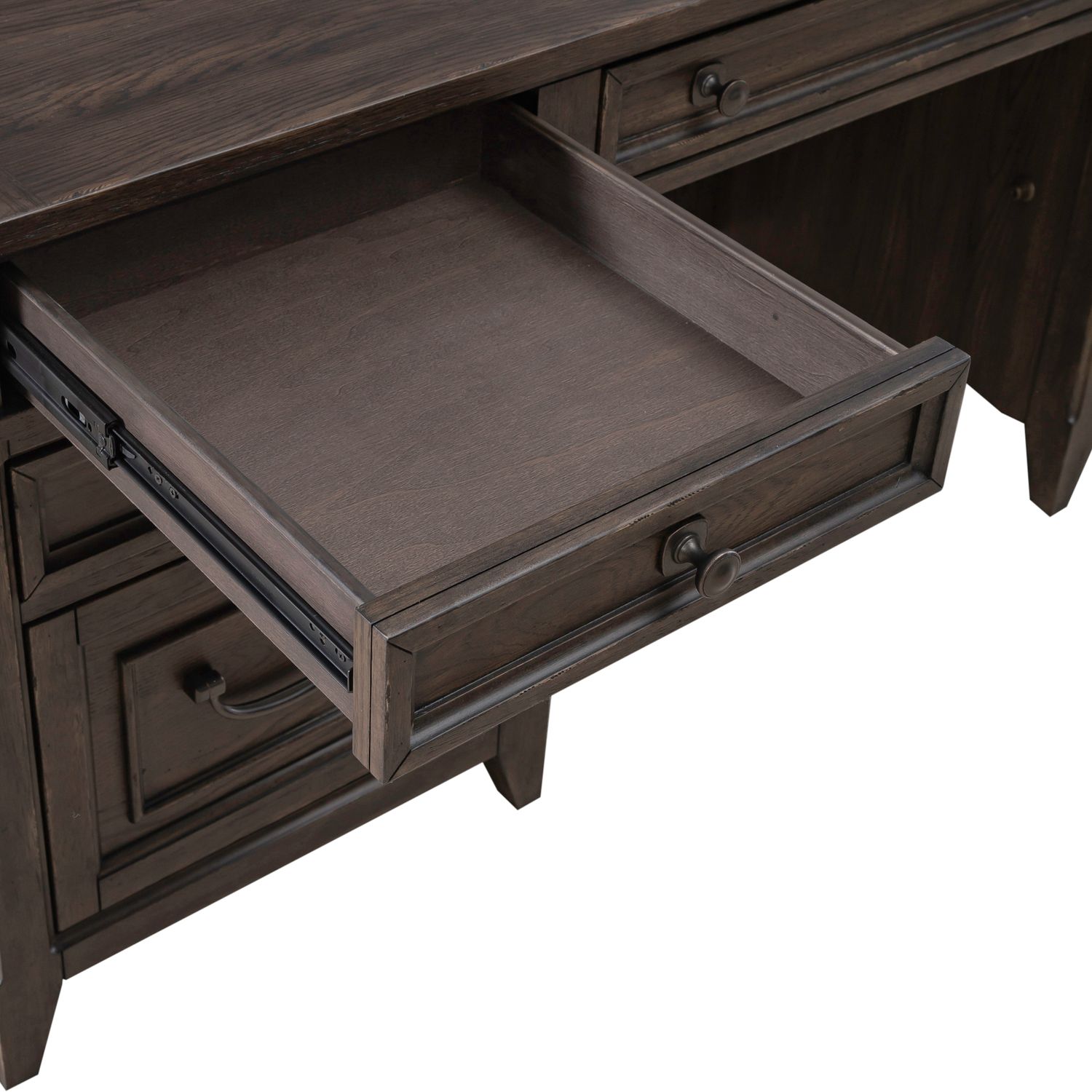 Paradise Valley Wood Executive Credenza w/7 Drawers