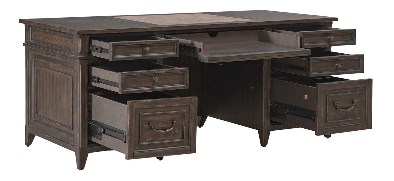 Paradise Valley Writing Desk Set | Saddle Brown Wood