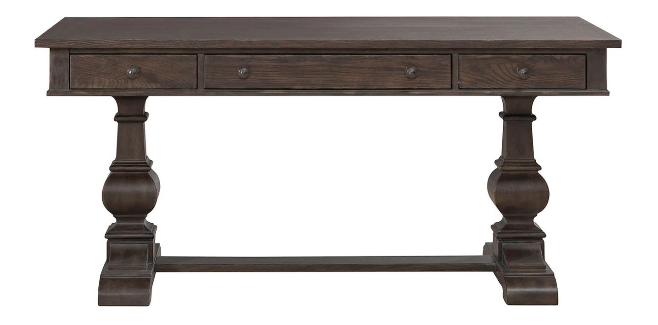 Paradise Valley Rectangular Wood Writing Desk w/3 Drawers