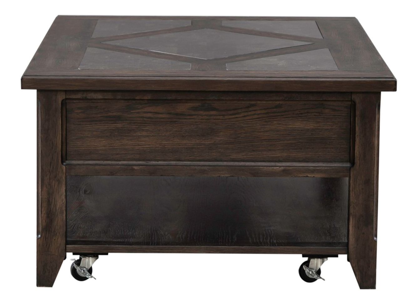 Paradise Valley Wood Cocktail Table Set | Saddle Brown