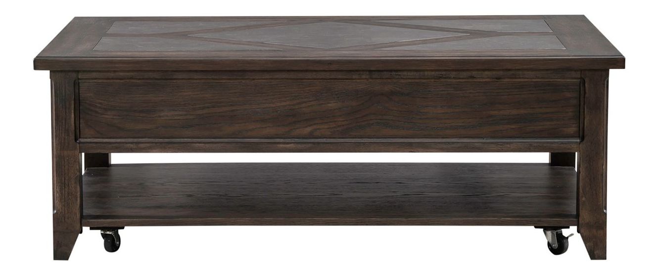 Paradise Valley Rectangular Wood Cocktail Table w/Drawer
