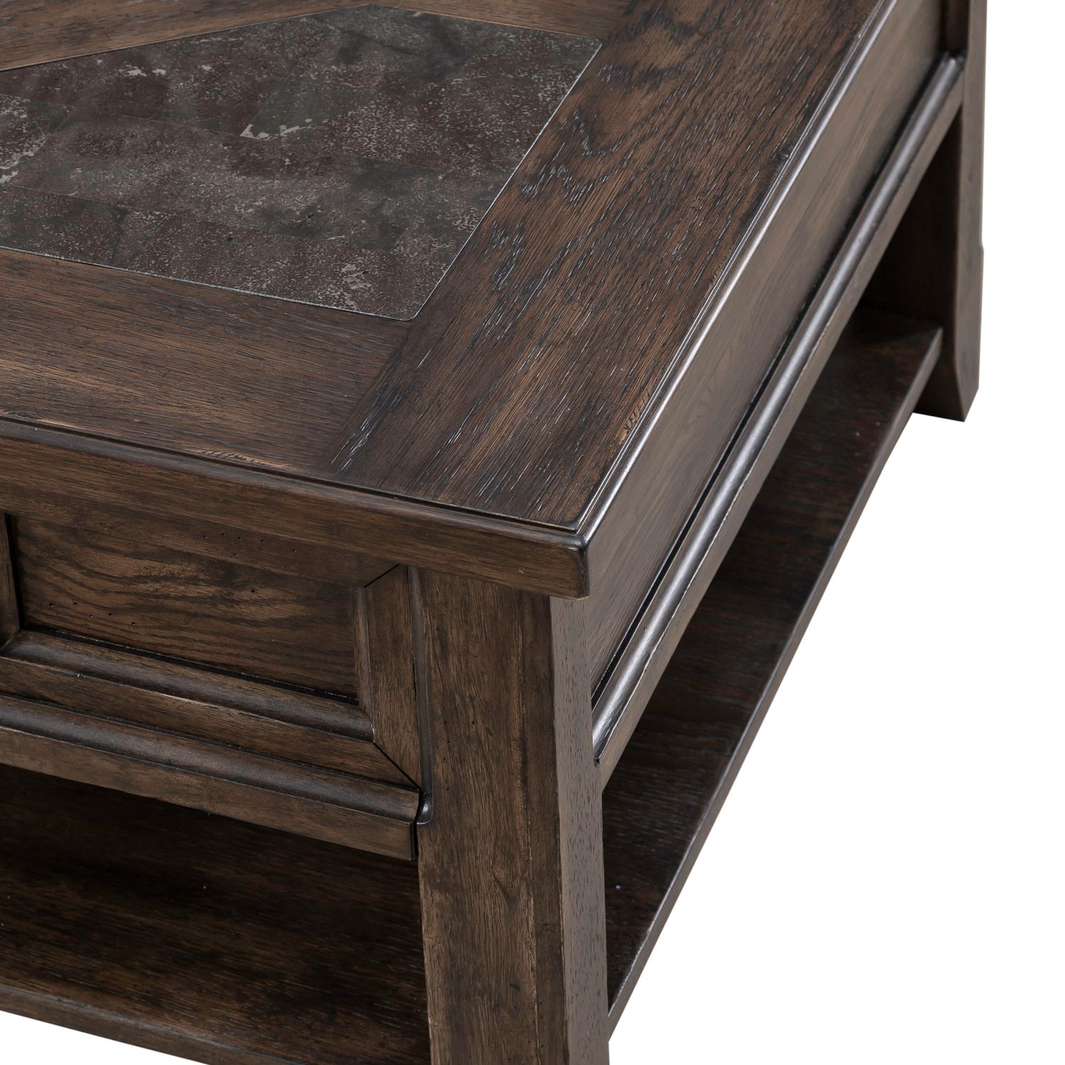Paradise Valley Rectangular Wood Cocktail Table w/Drawer