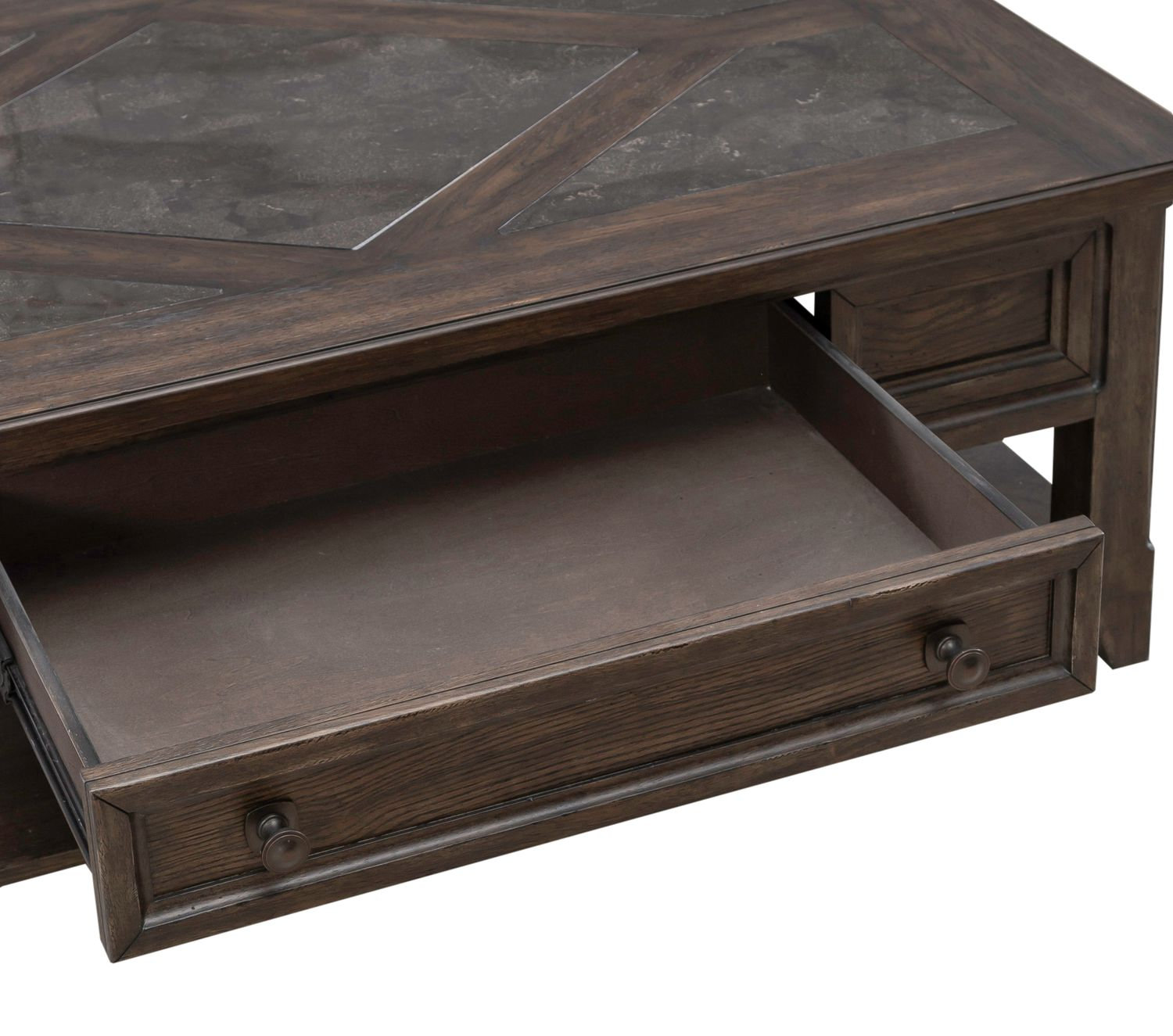Paradise Valley Rectangular Wood Cocktail Table w/Drawer
