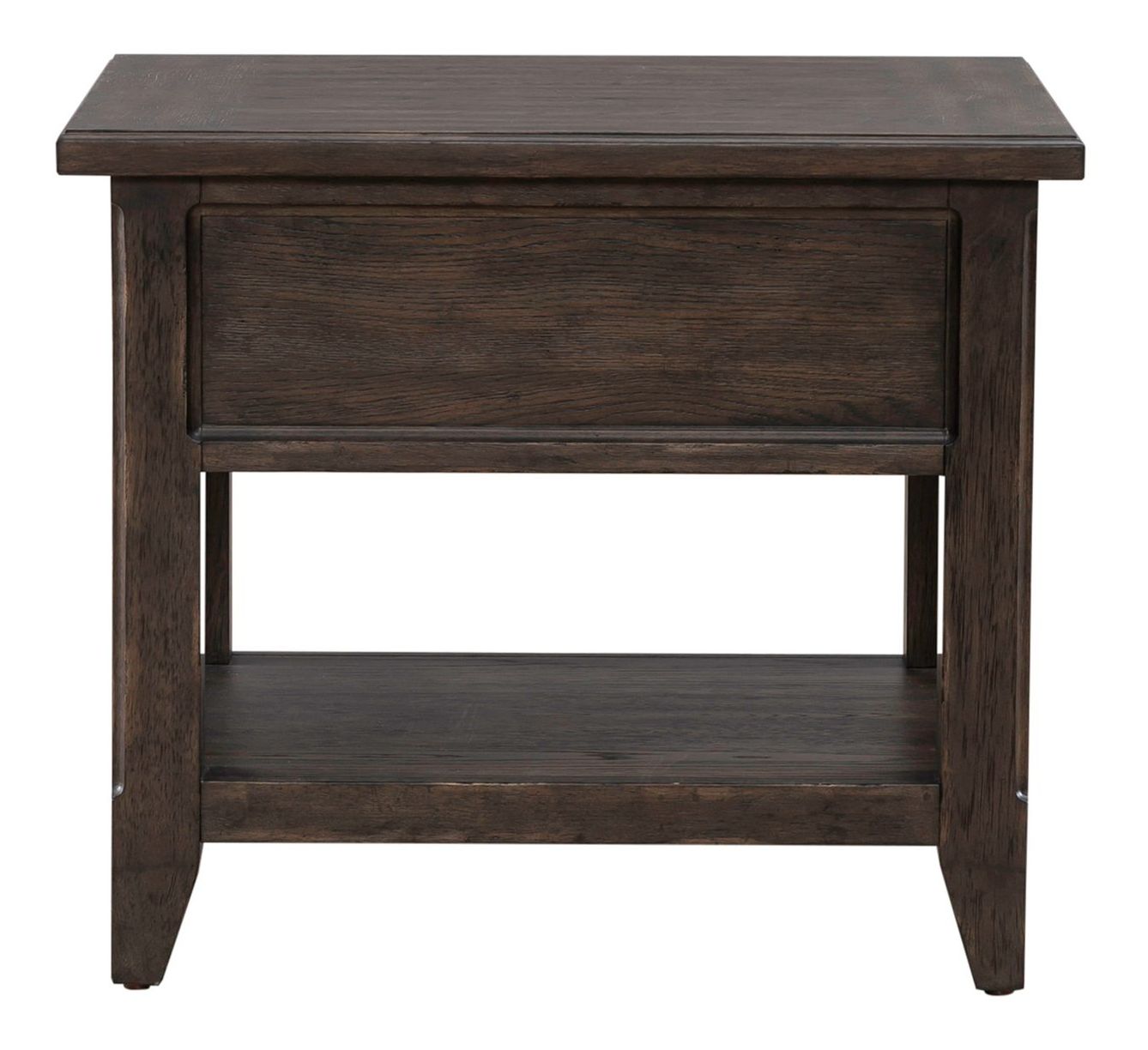 Paradise Valley Rectangular Wood End Table w/Drawer