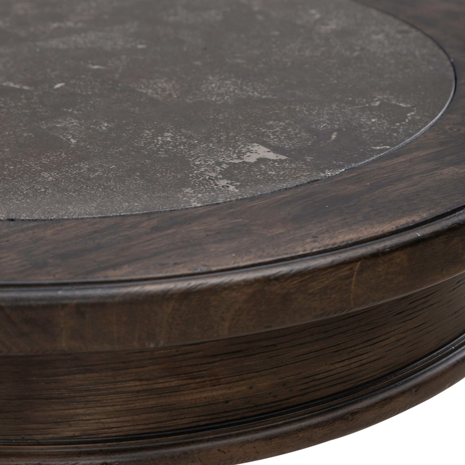 Round Wood Chairside Table 