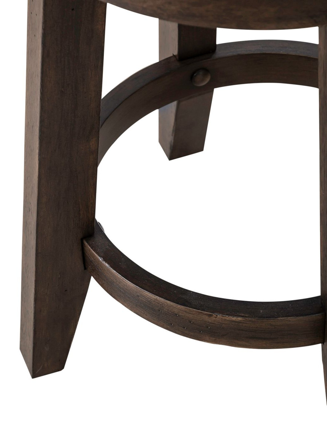 Paradise Valley Leatherette/Wood Console Stool