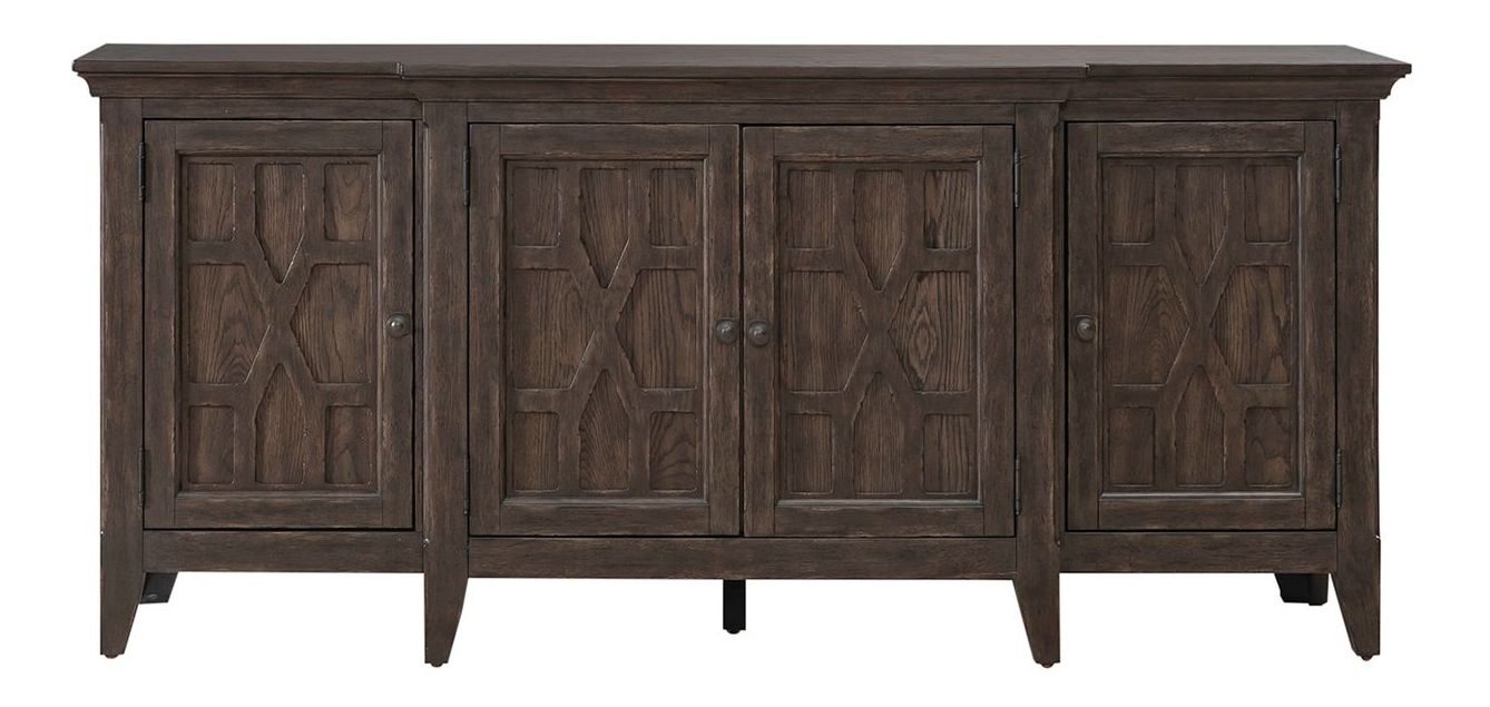 Paradise Valley Wood 76-Inch TV Console w/4 Doors